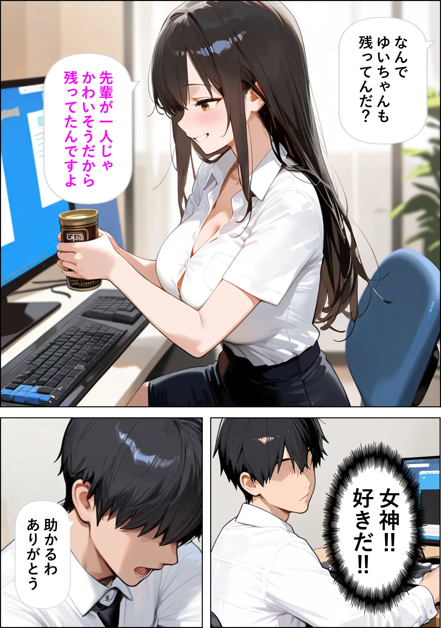 後輩の部屋着がエロすぎる - 14ページ