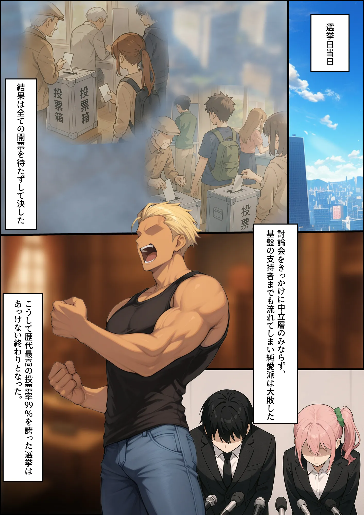 投票率99%!?寝取り派VS純愛派〜勝者の先に待つ日常〜 - 32ページ