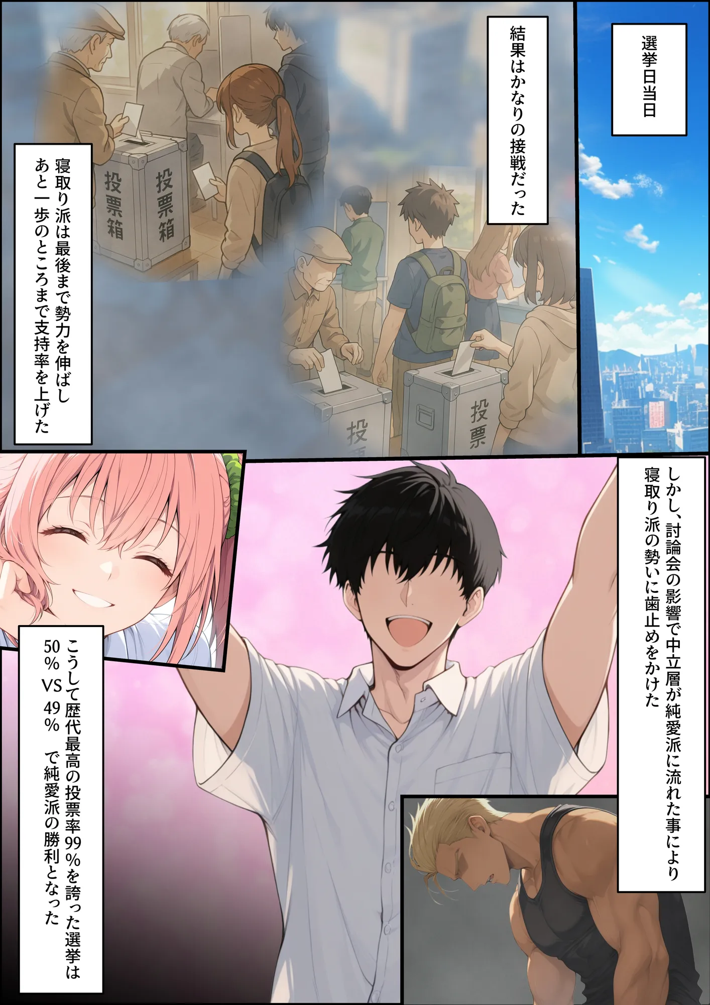 投票率99%!?寝取り派VS純愛派〜勝者の先に待つ日常〜 - 72ページ