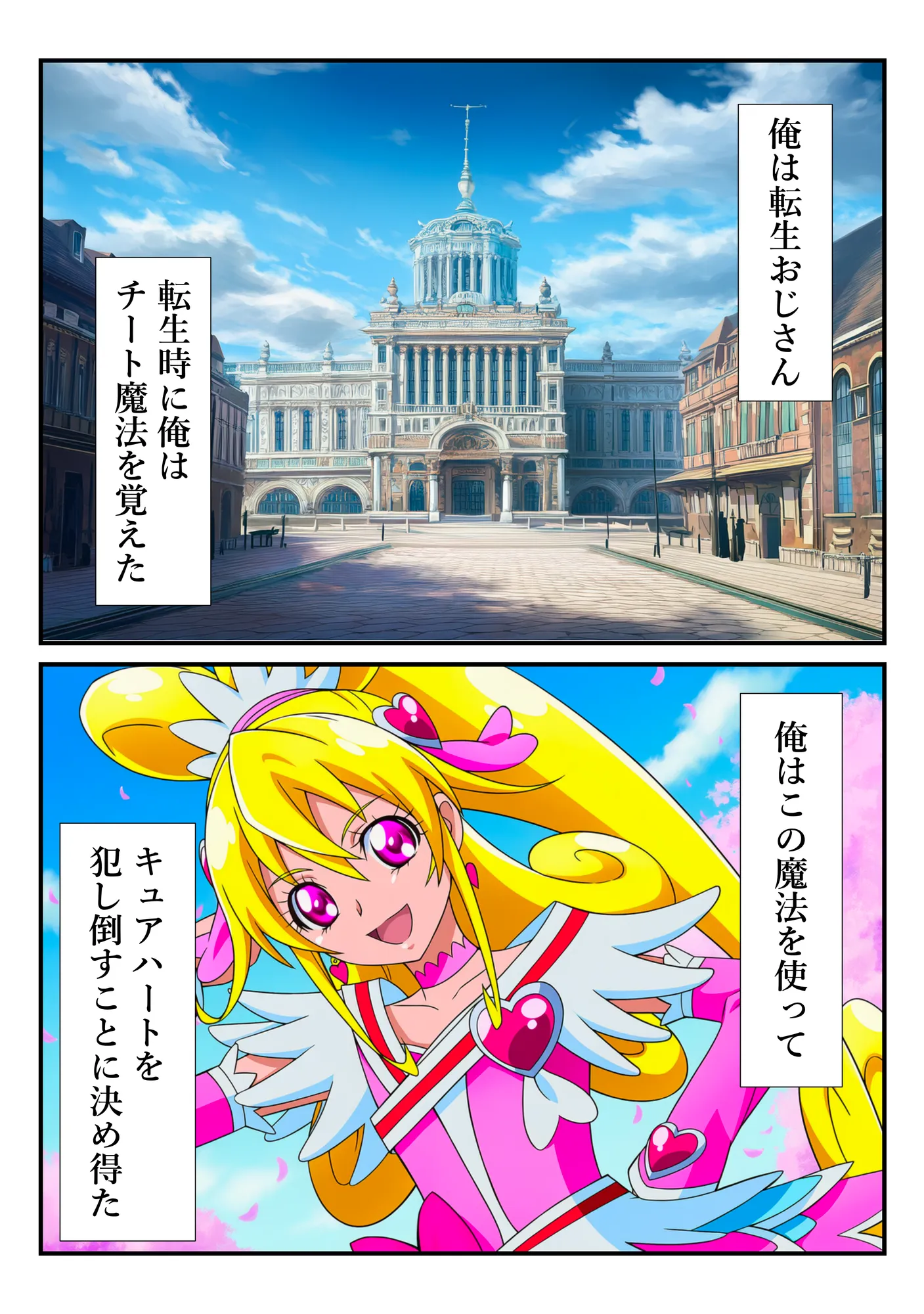 チートおじに敗北したハート 〜あらゆる魔法で何度も絶頂させられて〜 - 1ページ