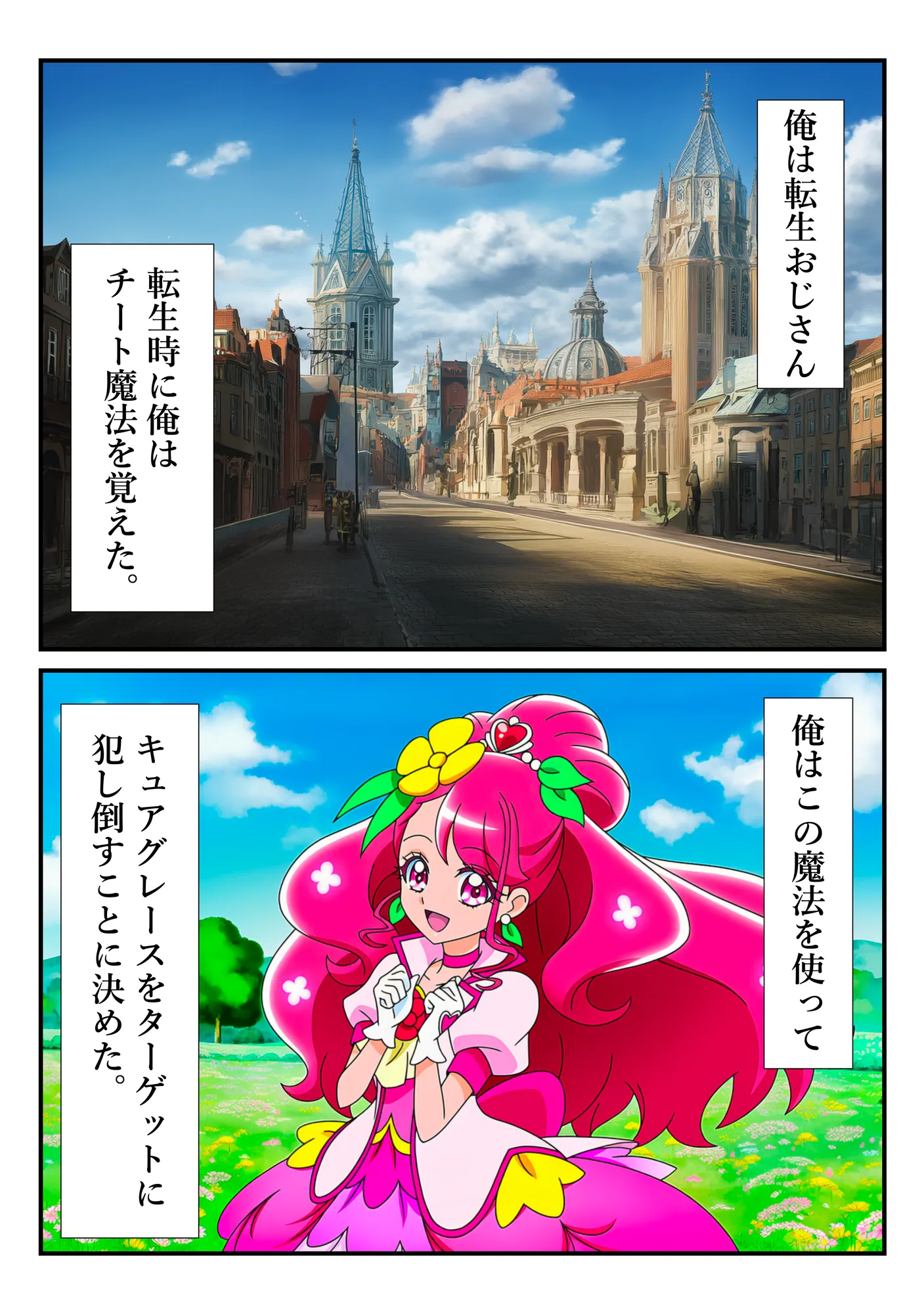 変身ヒロイン・グレース、チートおじに敗北して快楽調教される話 - 1ページ