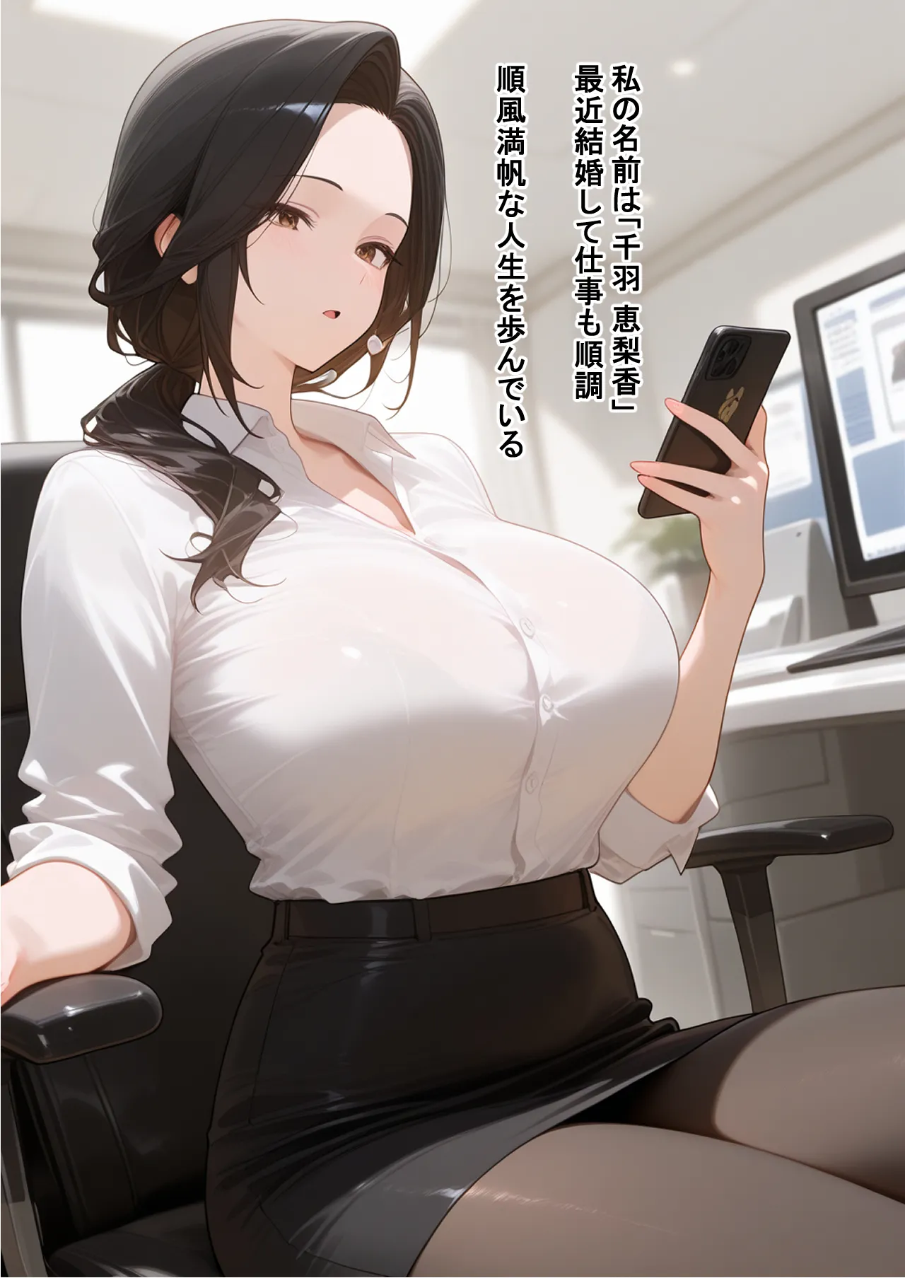 セックスレスの色気ムンムン巨乳人妻を上司の俺がNTRする話 - 2ページ