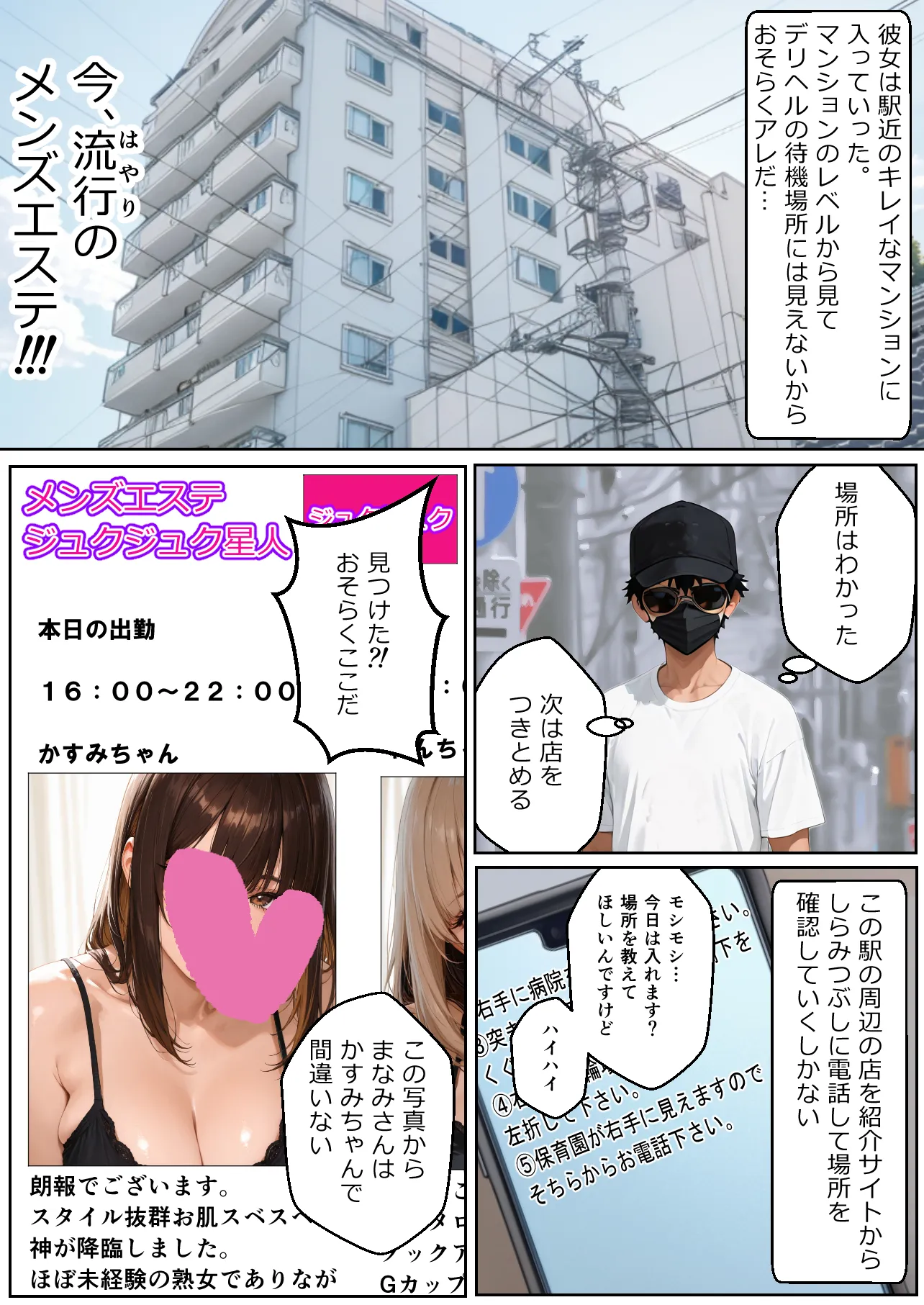 巨乳カフェ店員をストーカーしたら最後までおもちゃにされた受けのオレ - 8ページ