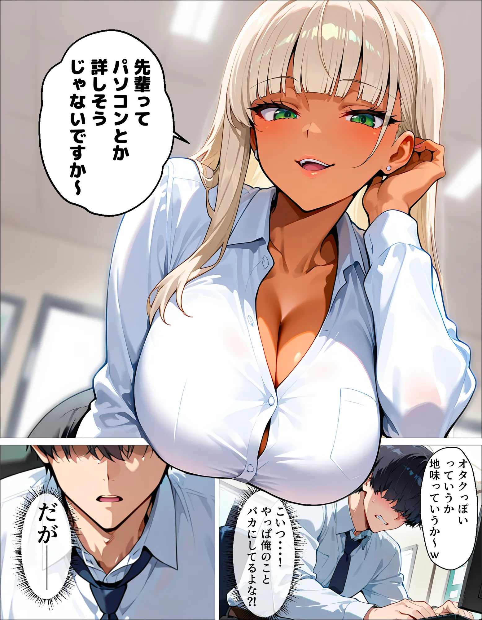 新卒の黒ギャルが「きも…」って言いながら搾精してくれる話 - 23ページ