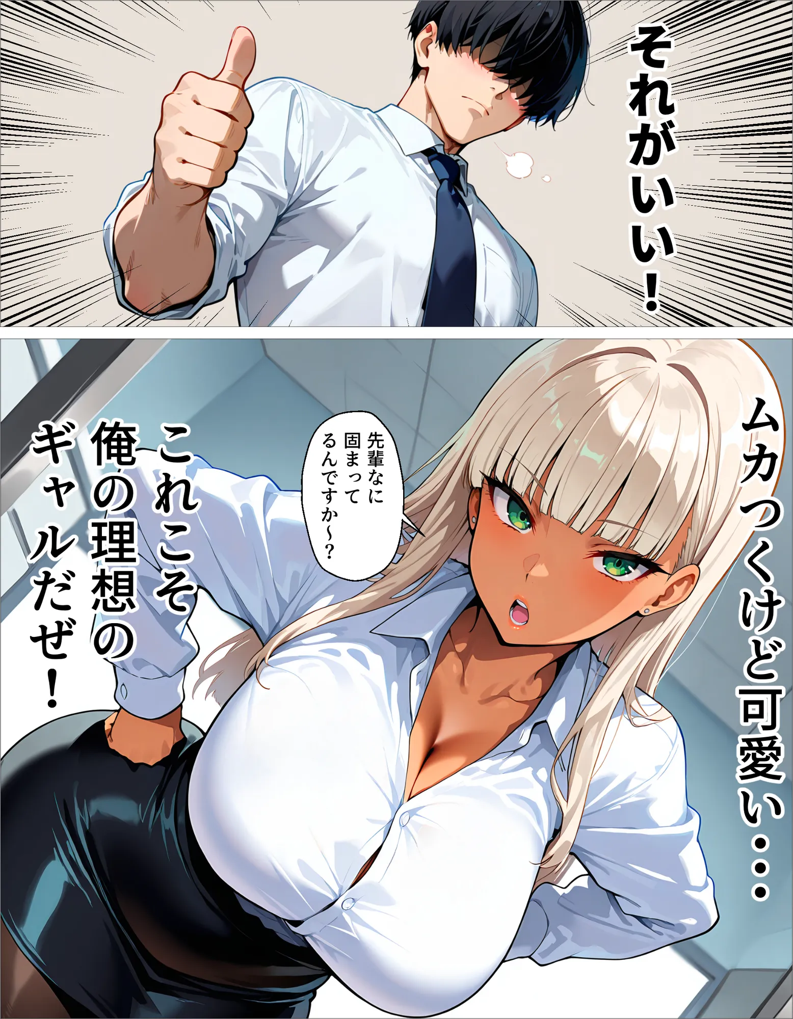 新卒の黒ギャルが「きも…」って言いながら搾精してくれる話 - 29ページ