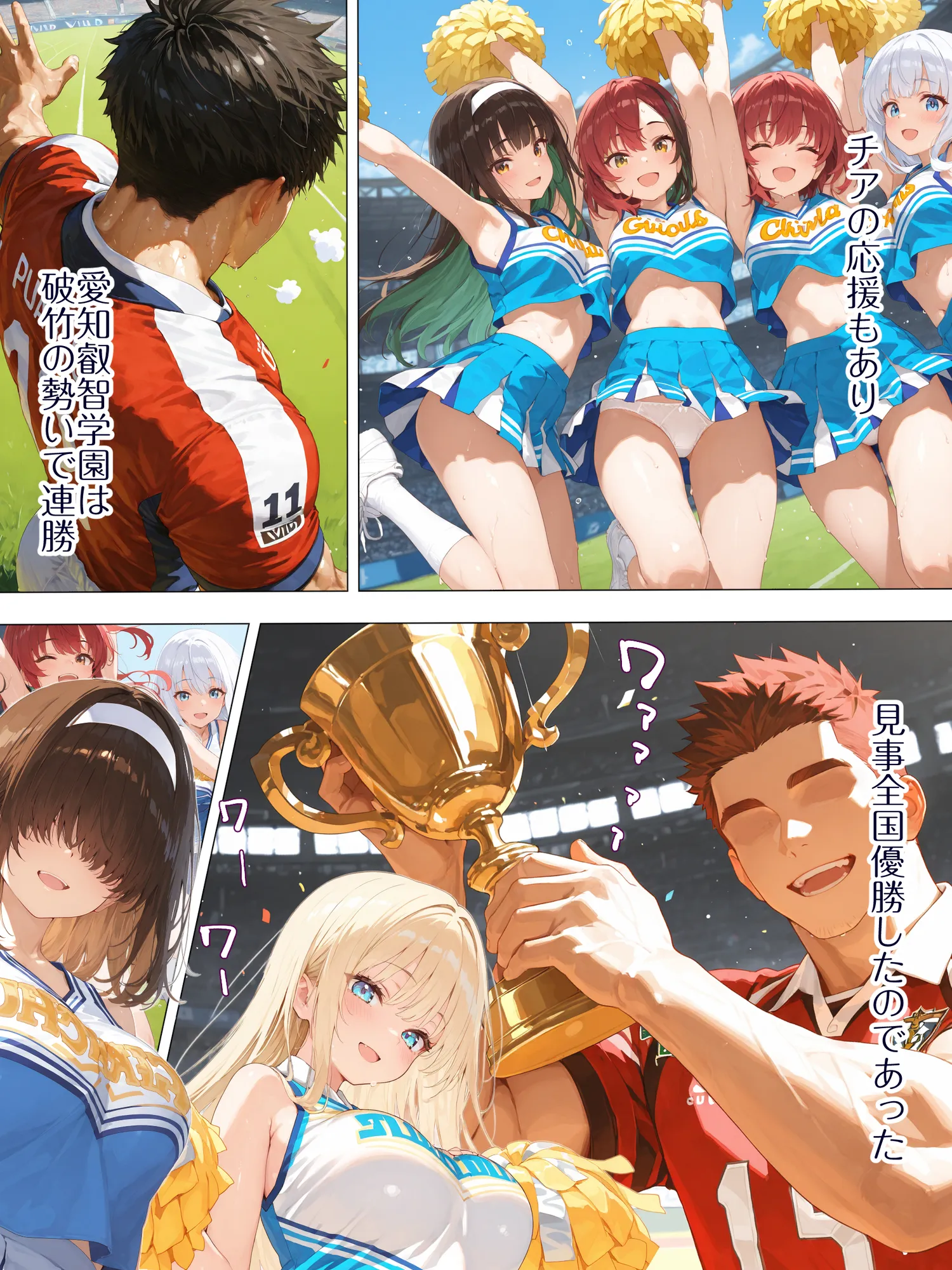 巨乳JK地味子まなみ 誘われて入ったチア部がまさかの性奉仕有りw ラグビー部の屈強なちんぽの前によわよわまんこを曝け出してしまうw - 11ページ