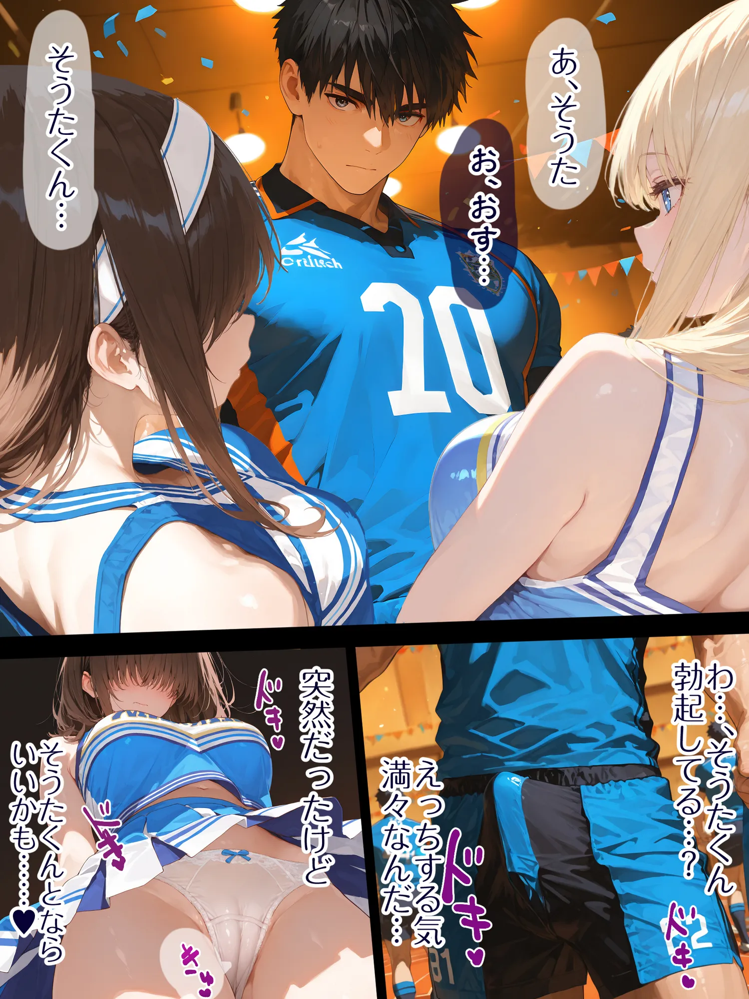 巨乳JK地味子まなみ 誘われて入ったチア部がまさかの性奉仕有りw ラグビー部の屈強なちんぽの前によわよわまんこを曝け出してしまうw - 16ページ