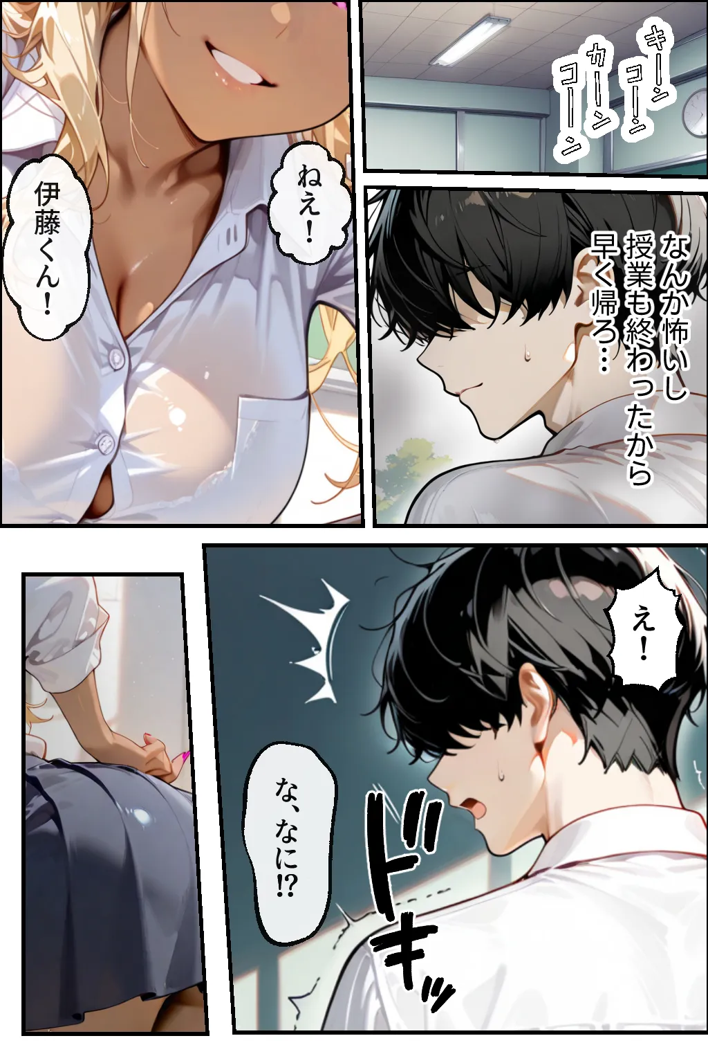 悲報!クラス男子僕以外全員!ヤリマン黒ギャルちゃんにより捕食済!? - 4ページ