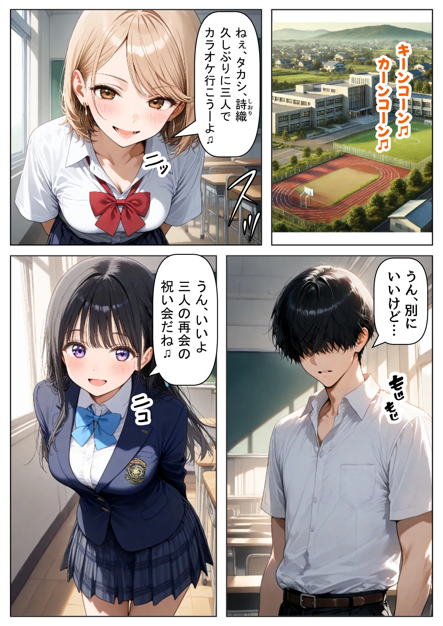 【BSS】清楚系の幼馴染に僕が先に恋をしていたのに、目の前でヤリチン先輩に彼女は - 3ページ