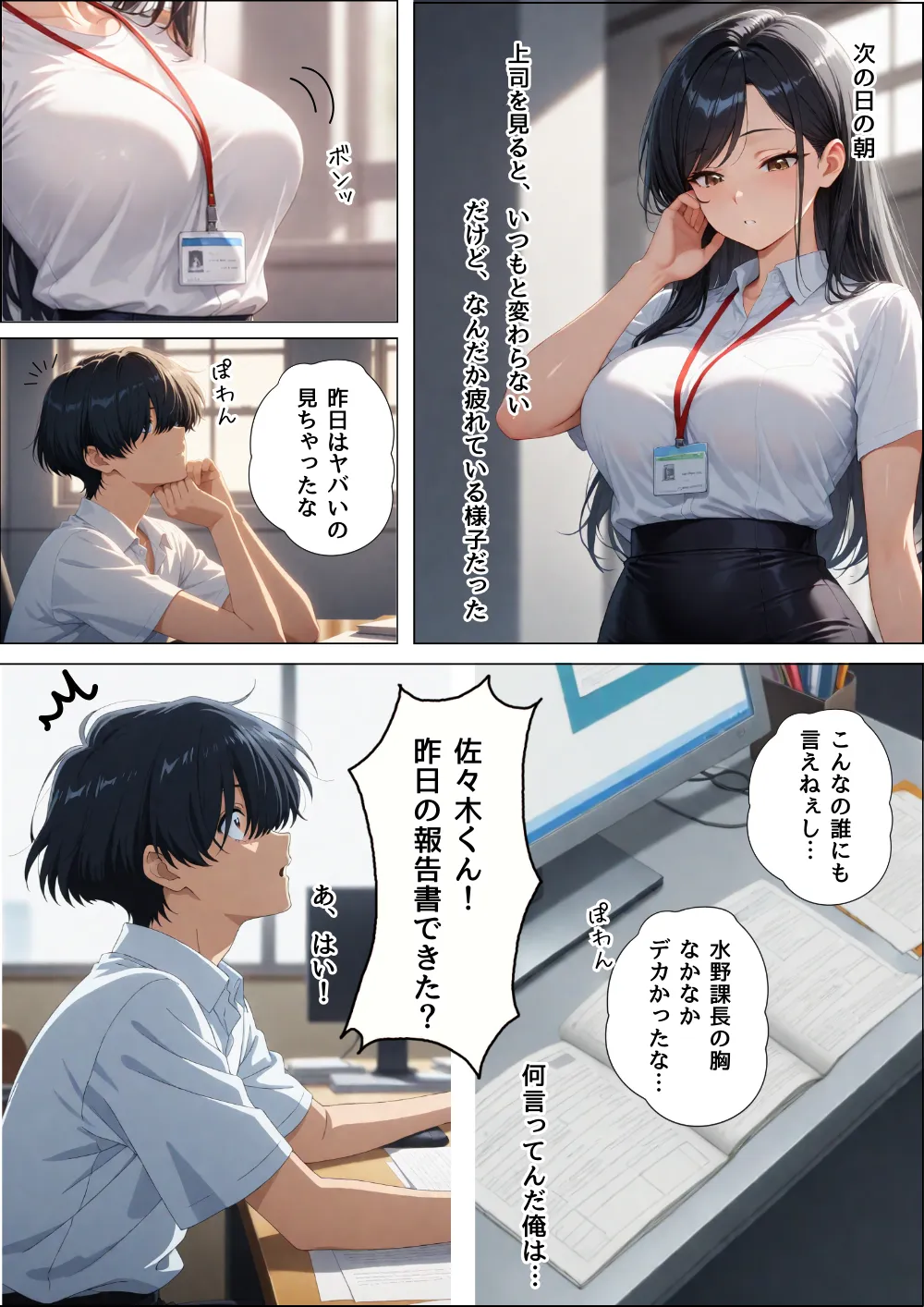 巨乳上司がエロすぎて  オフィスで生中出し 童貞を卒業した話 - 10ページ