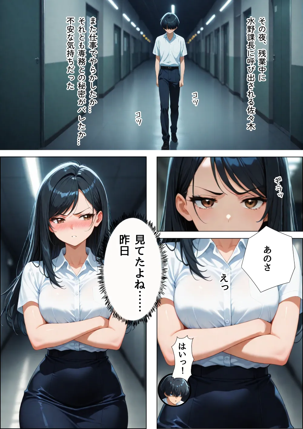 巨乳上司がエロすぎて  オフィスで生中出し 童貞を卒業した話 - 11ページ