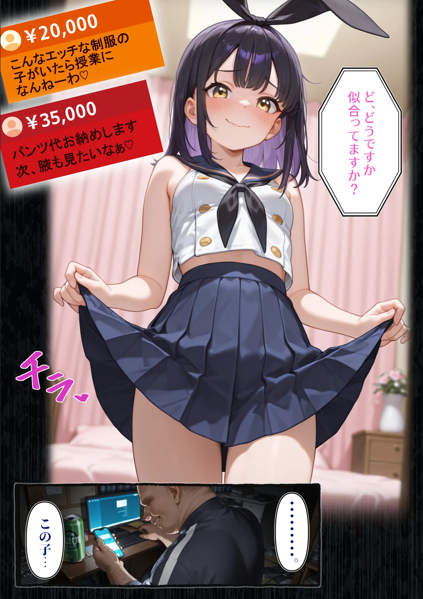 わからせ性教育〜大人しい清楚系J◯が裏垢配信やってたので、「お仕置き生徒指導」してやった〜 - 17ページ