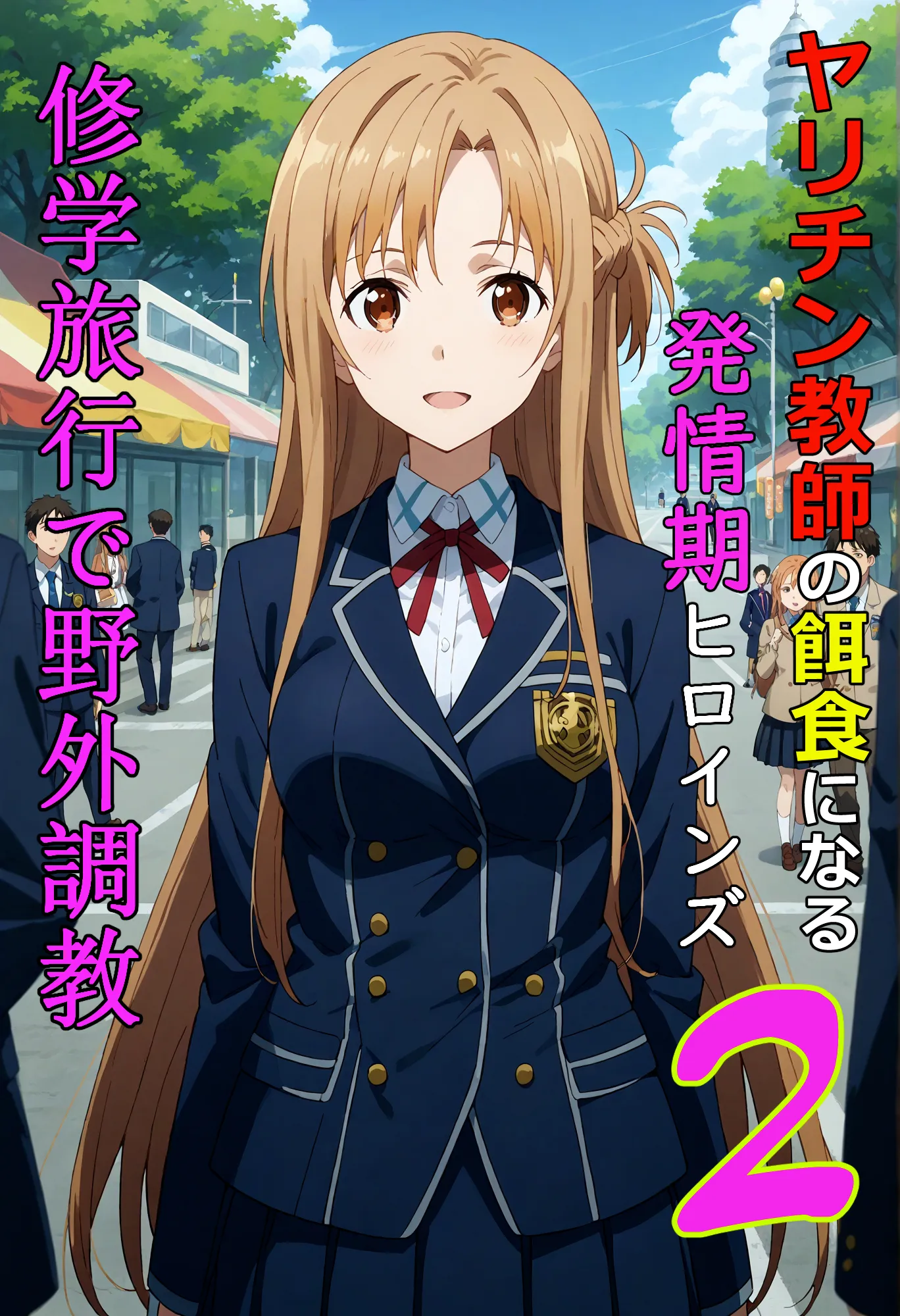 ヤリチン教師の餌食になる発情期ヒロインズ2〜修学旅行で野外調教〜 - 1ページ