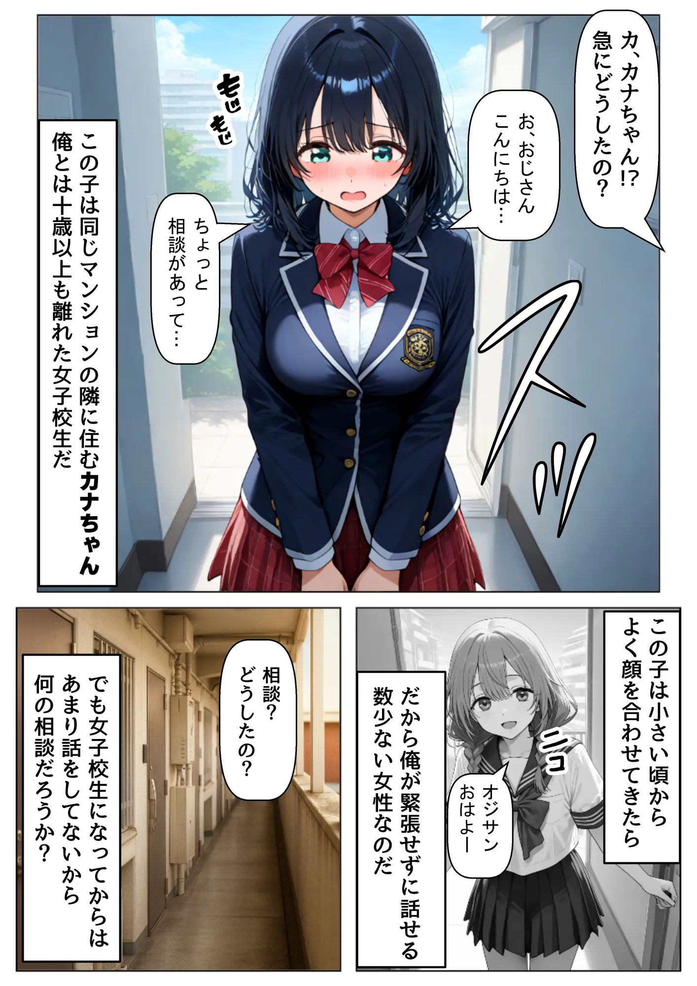 金欠なお隣さんのJ〇娘から、パパ活♂の相談された結果 - 3ページ