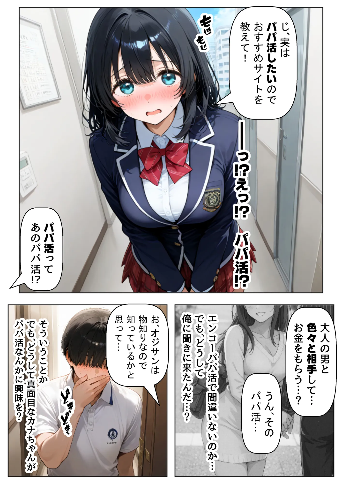 金欠なお隣さんのJ〇娘から、パパ活♂の相談された結果 - 4ページ