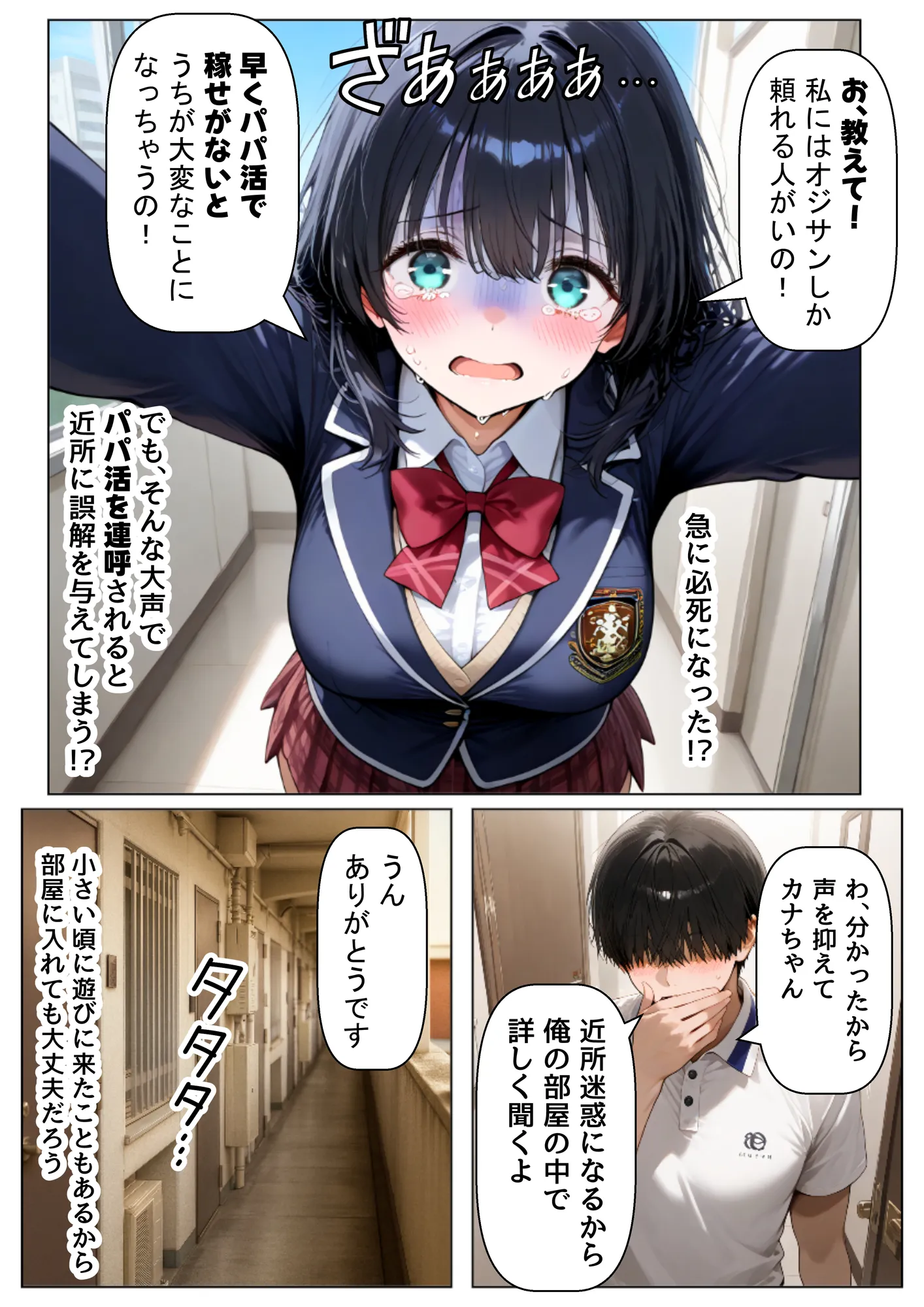 金欠なお隣さんのJ〇娘から、パパ活♂の相談された結果 - 5ページ