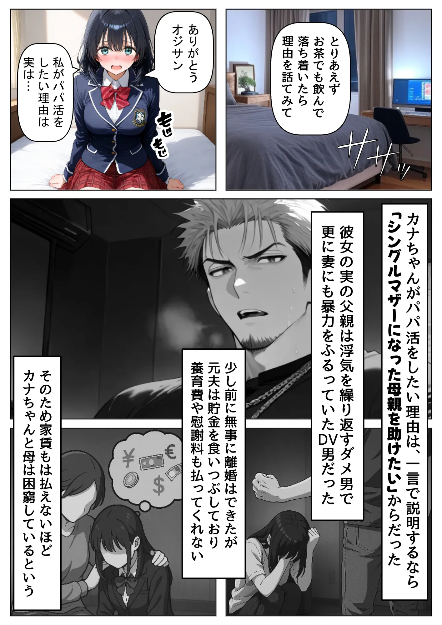 金欠なお隣さんのJ〇娘から、パパ活♂の相談された結果 - 6ページ