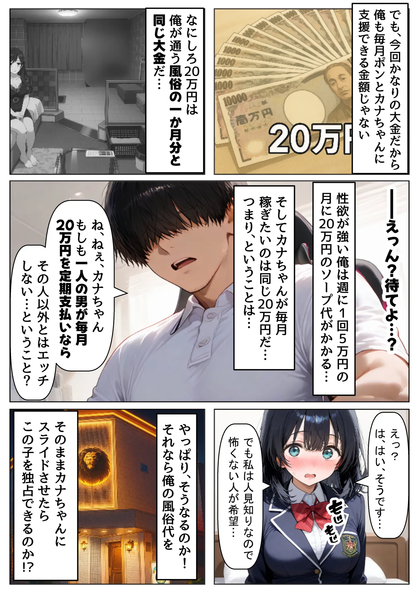 金欠なお隣さんのJ〇娘から、パパ活♂の相談された結果 - 11ページ