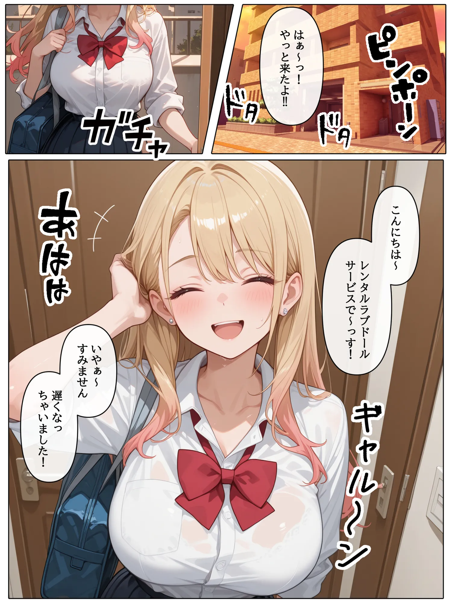 ラブドール頼んだら、白ギャルJKが来た - 1ページ