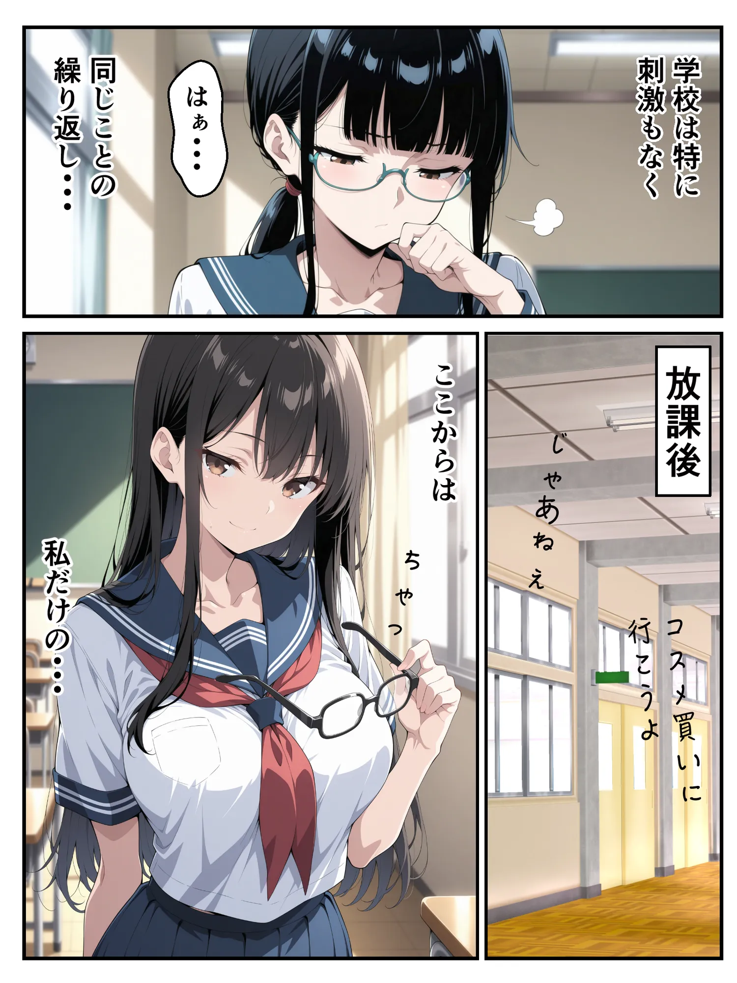 こっそりオナニーライブしてたらゲスすぎる教育実習生にバレていた話 - 1ページ