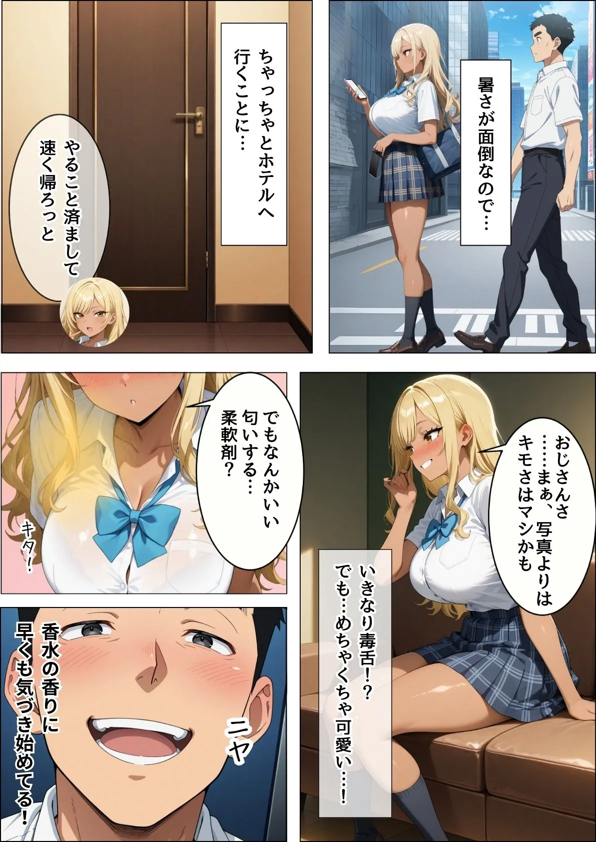 〇〇催●で発情するパパ活JKギャル  -ハイスペ童貞にメス堕ち完敗- - 6ページ