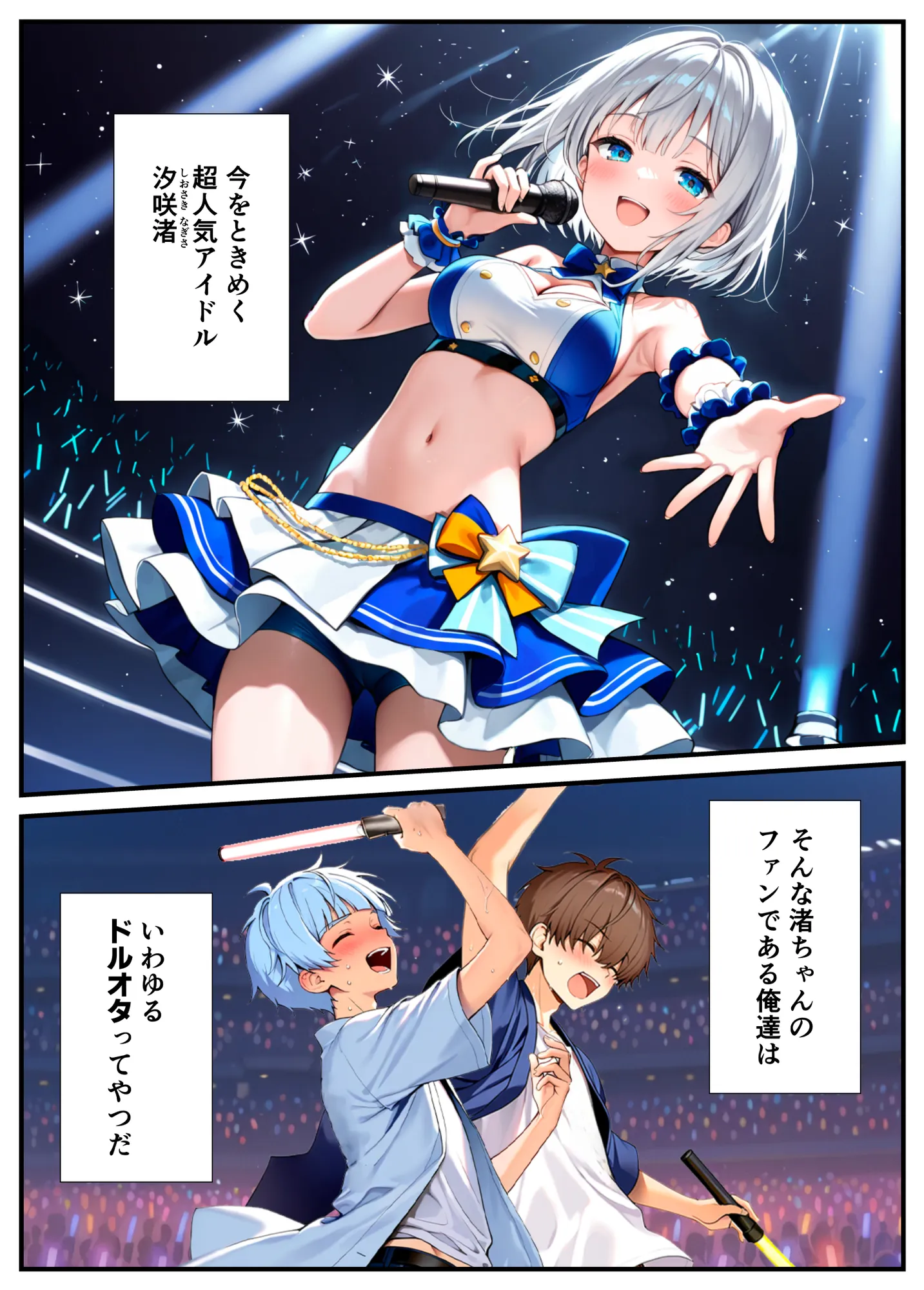 陰キャでドルオタな俺が人気アイドルそっくりに女体化して本人と3 Pすることになった - 3ページ