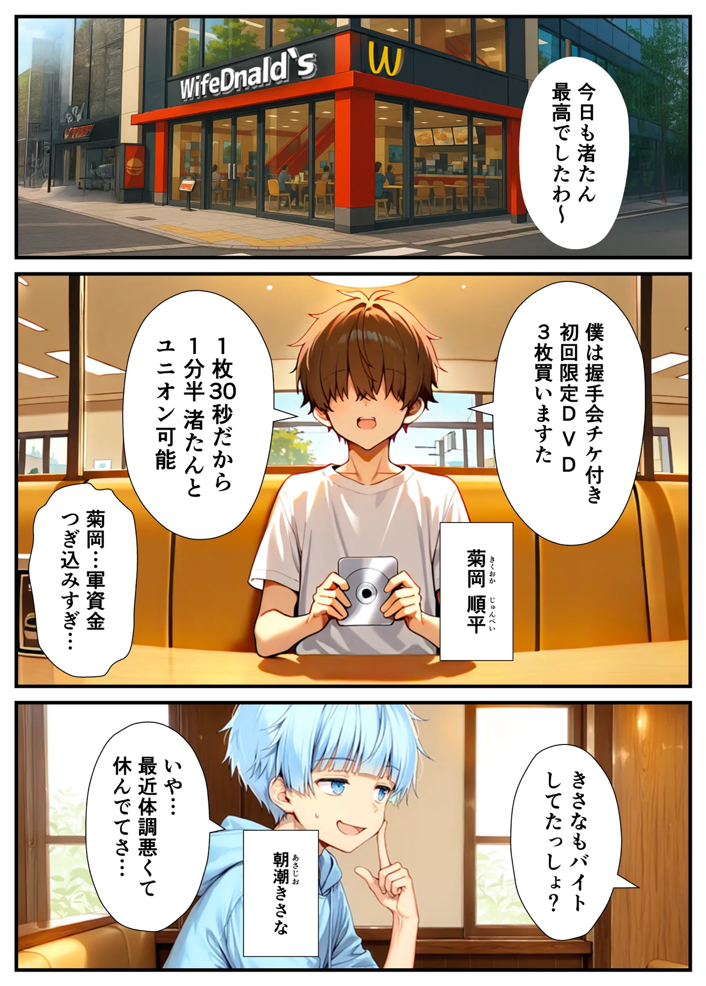 陰キャでドルオタな俺が人気アイドルそっくりに女体化して本人と3 Pすることになった - 4ページ