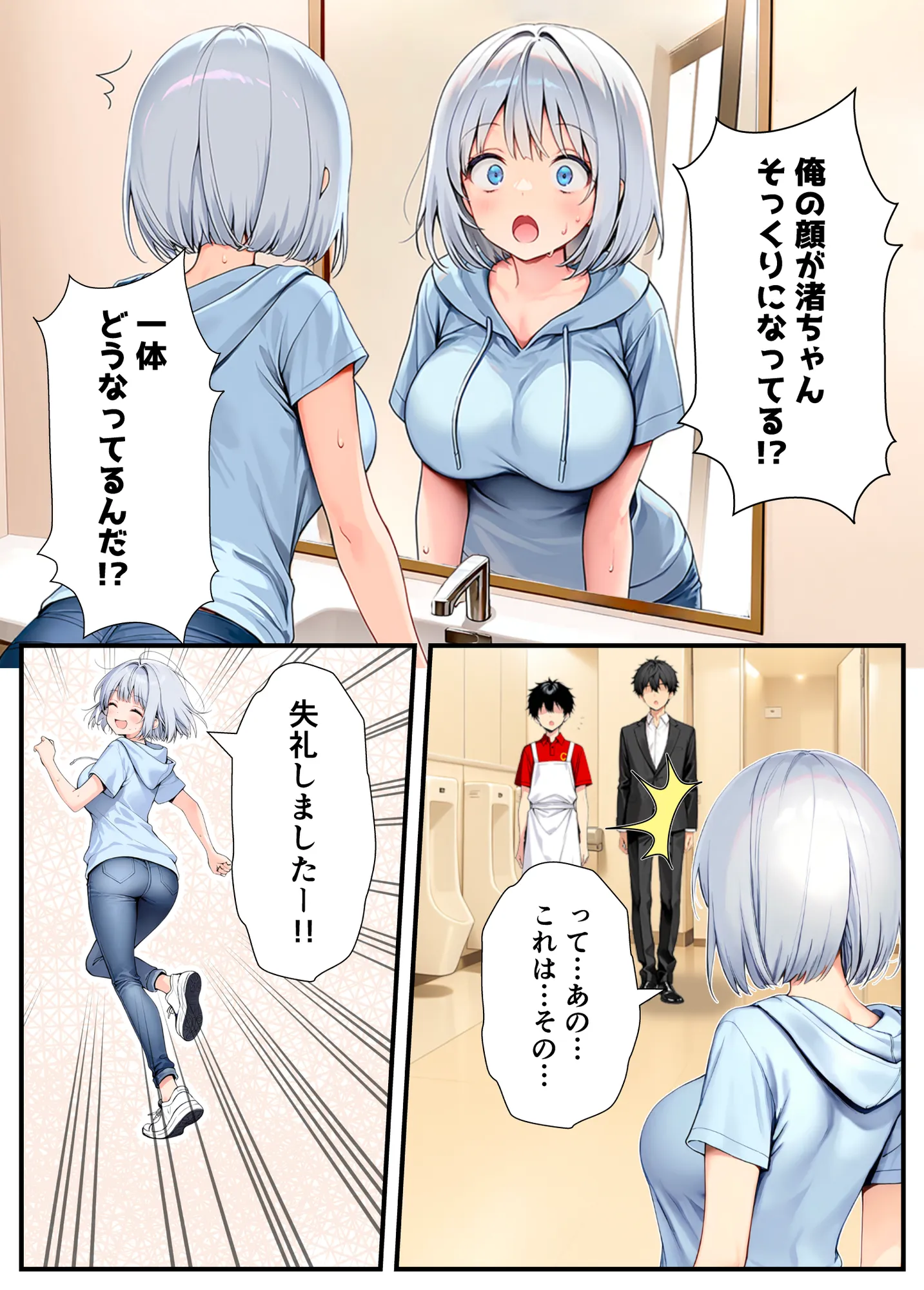 陰キャでドルオタな俺が人気アイドルそっくりに女体化して本人と3 Pすることになった - 12ページ