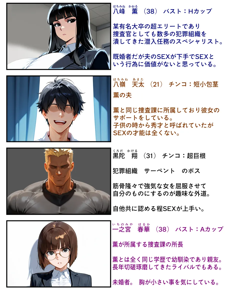 エリート捜査官  八峰  薫  屈辱の潜入捜査編 - 1ページ