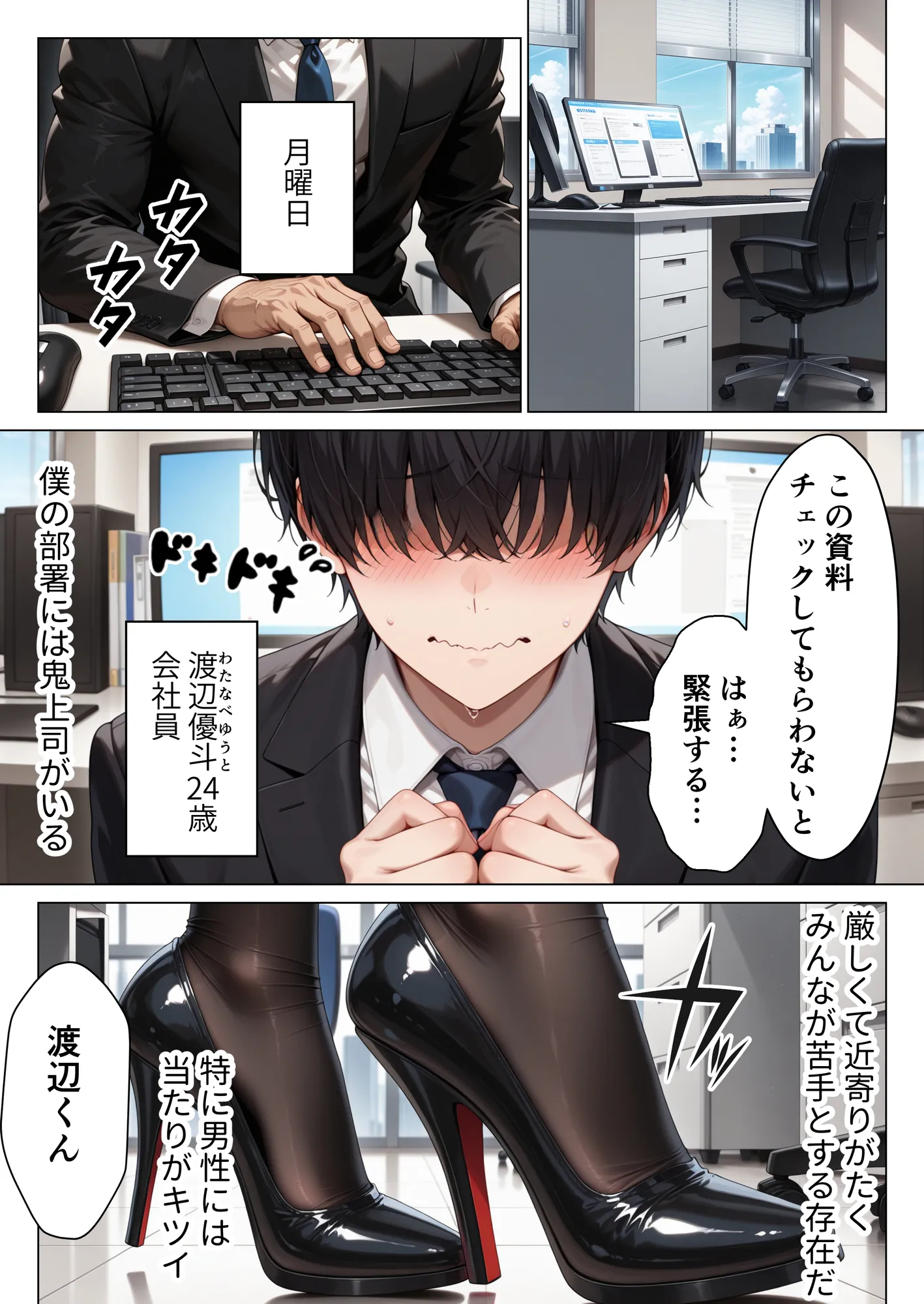 男嫌いのクール女上司を僕のものにするために生ハメセックスで何度も絶頂させる話 - 1ページ