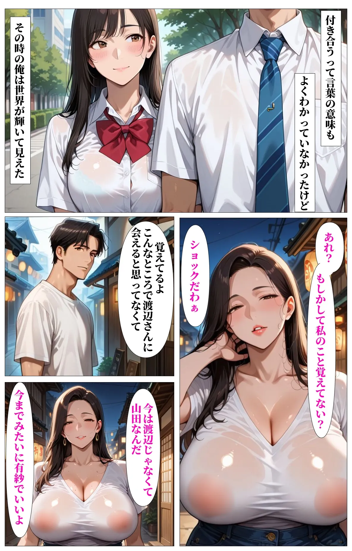 人妻になった巨乳元カノで童貞卒業した話 - 8ページ