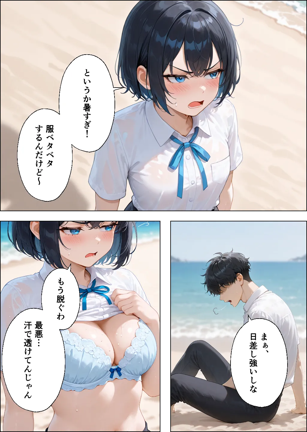 ツンデレギャルと無人島で2人きりになったらエッチしかすることがない - 2ページ