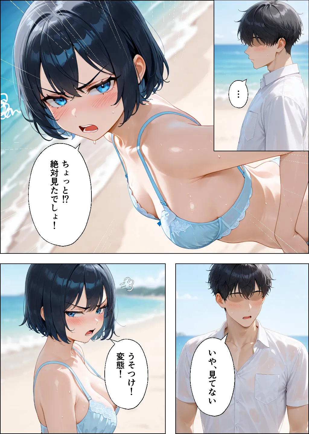 ツンデレギャルと無人島で2人きりになったらエッチしかすることがない - 3ページ