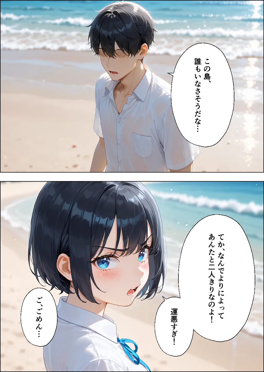 ツンデレギャルと無人島で2人きりになったらエッチしかすることがない - 17ページ