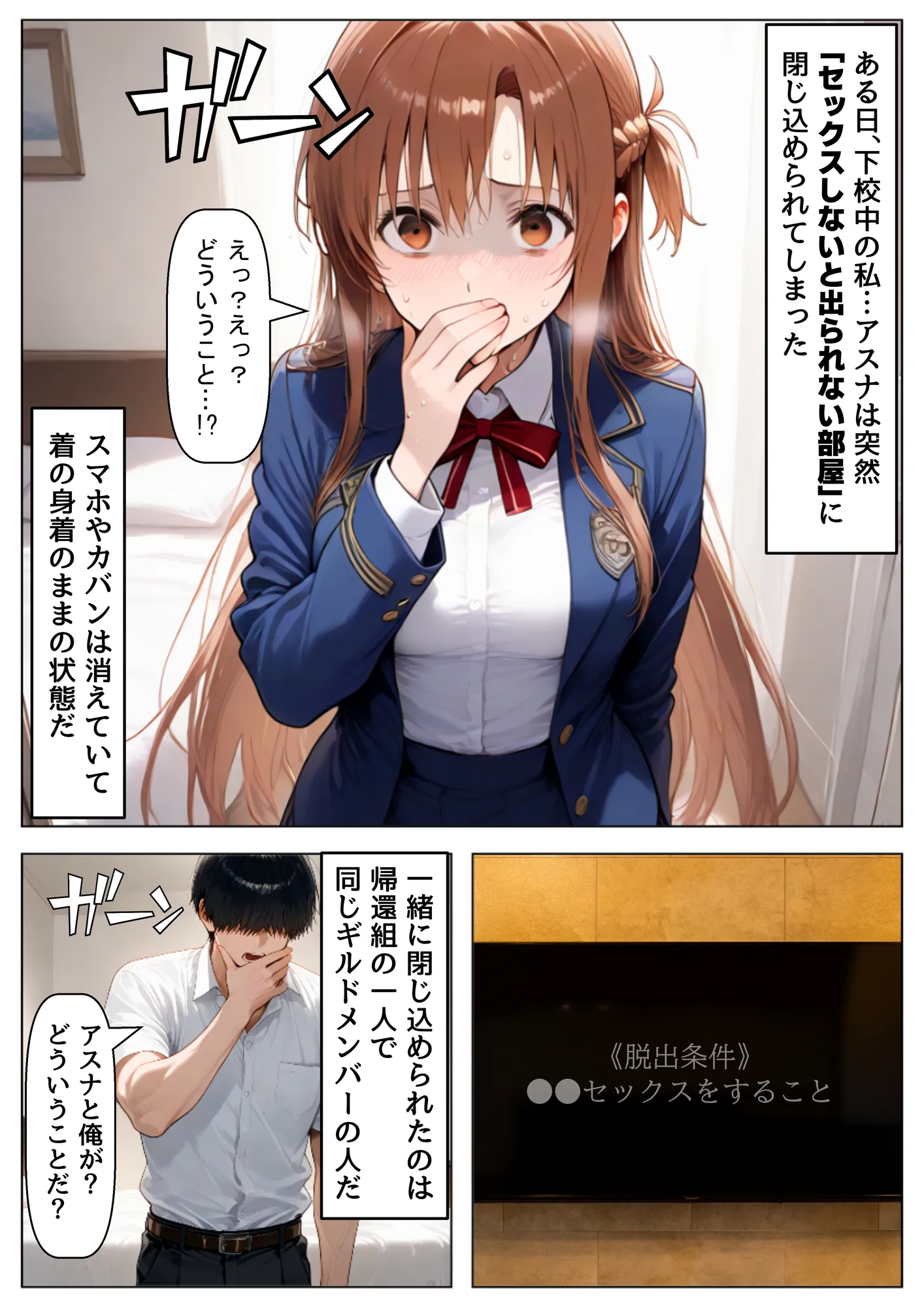 セックスしないと出られない部屋《SA●アスナ》 - 1ページ