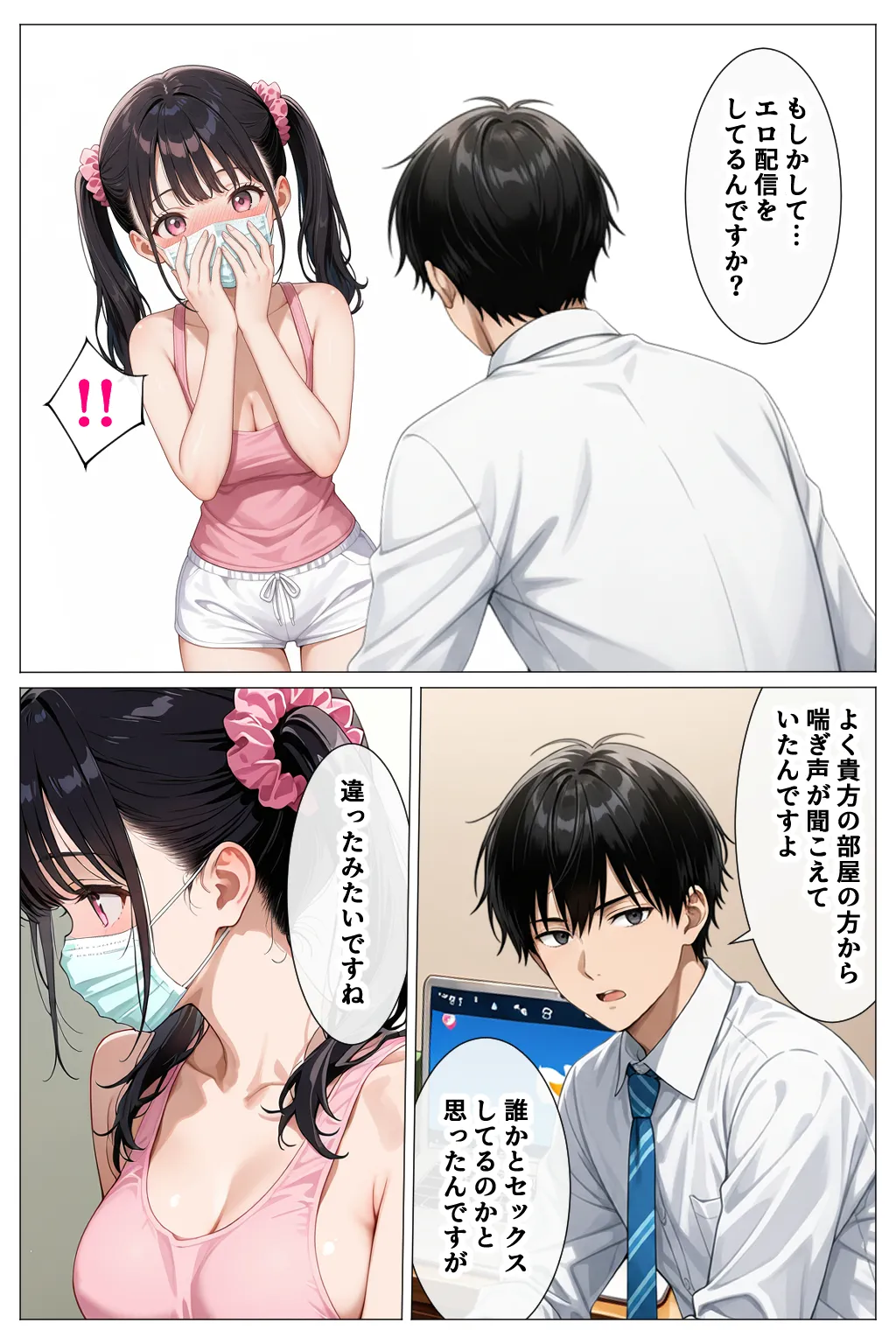 いつもノーブラのエチエチなお隣さんが実はセクシーなエロ配信者だった件 - 16ページ