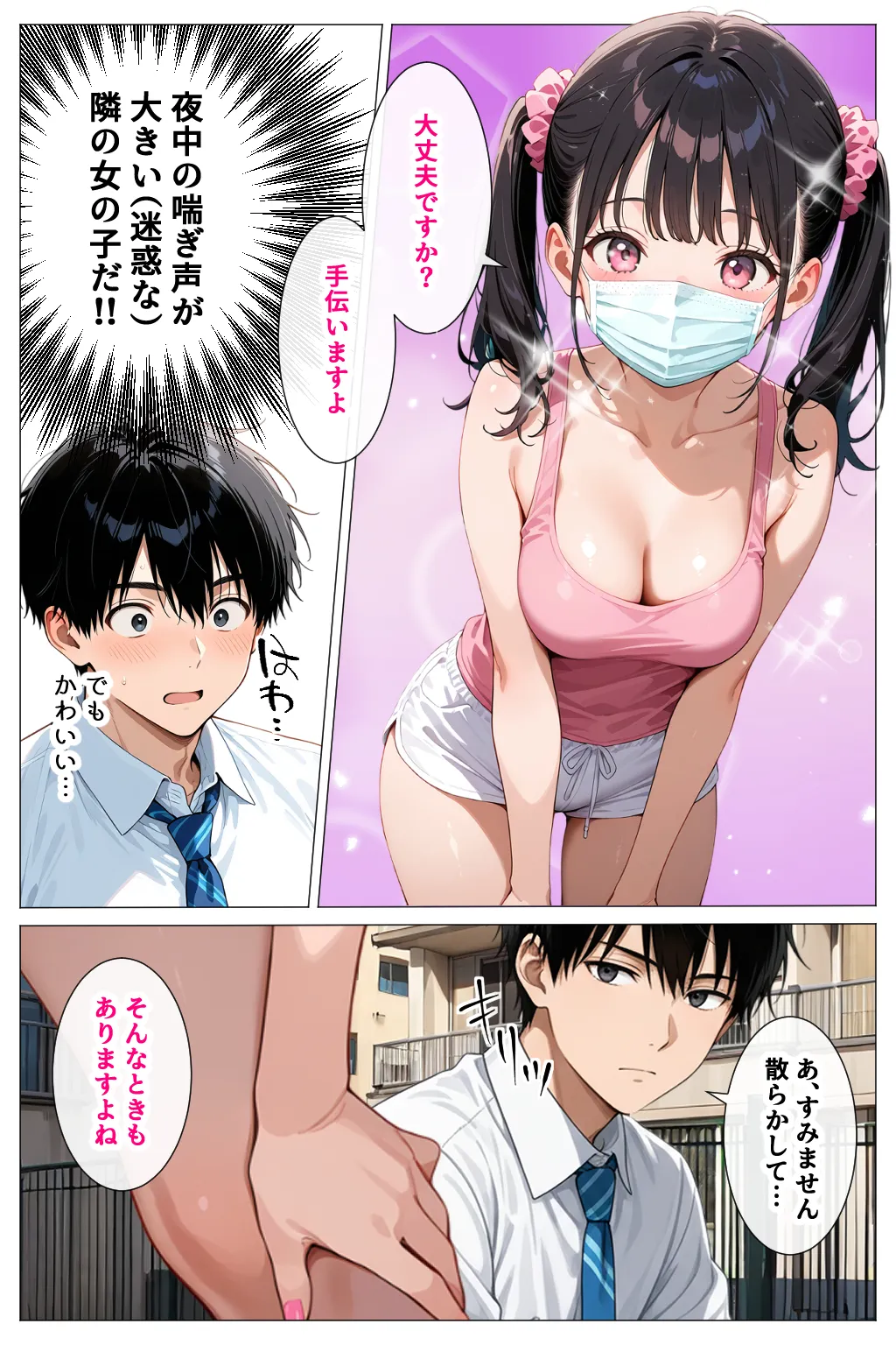 いつもノーブラのエチエチなお隣さんが実はセクシーなエロ配信者だった件 - 22ページ