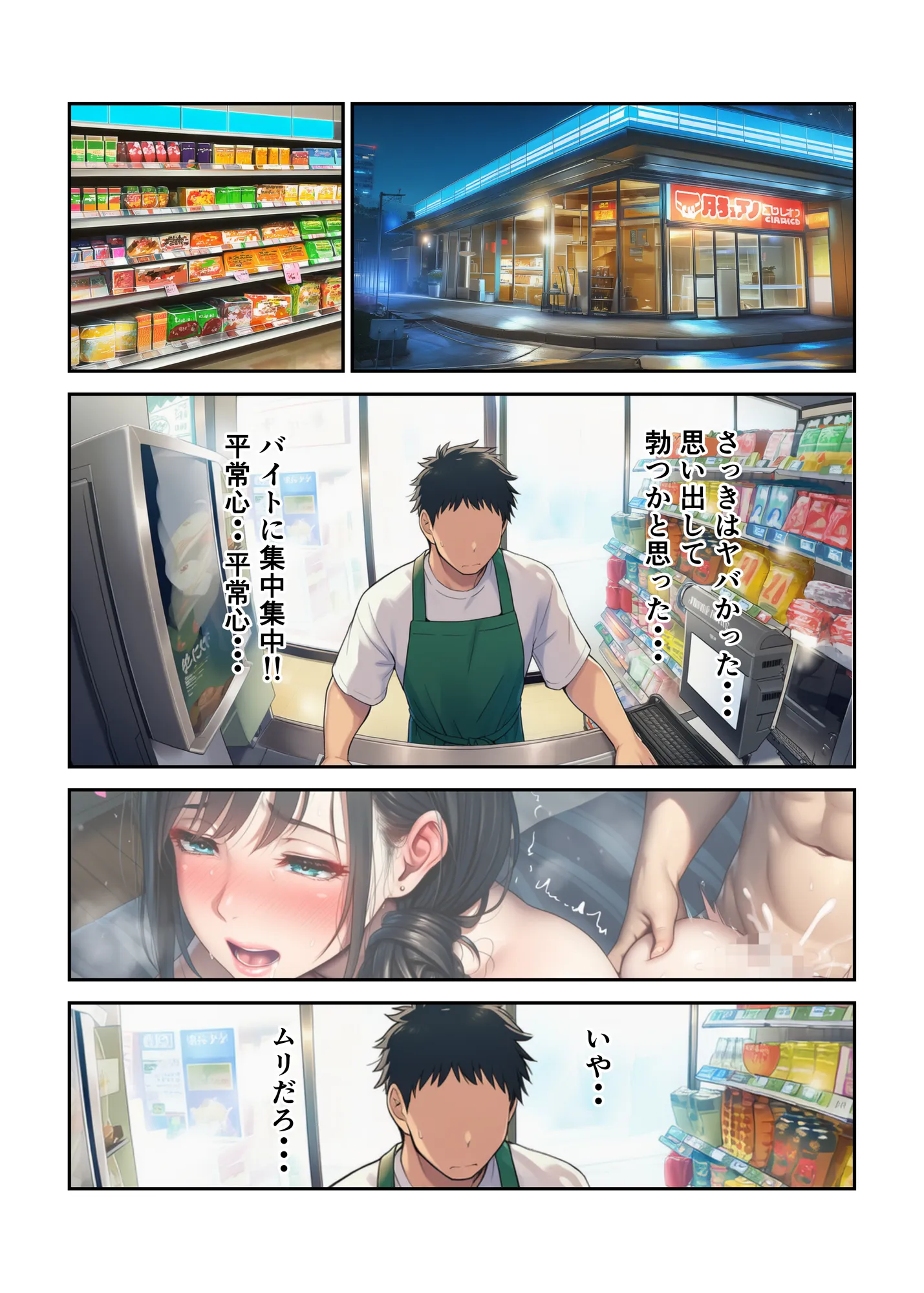 近所の人妻のセックスを覗き見したら2人だけの秘密の関係になっていて童貞卒業セックスが出来た話 - 8ページ