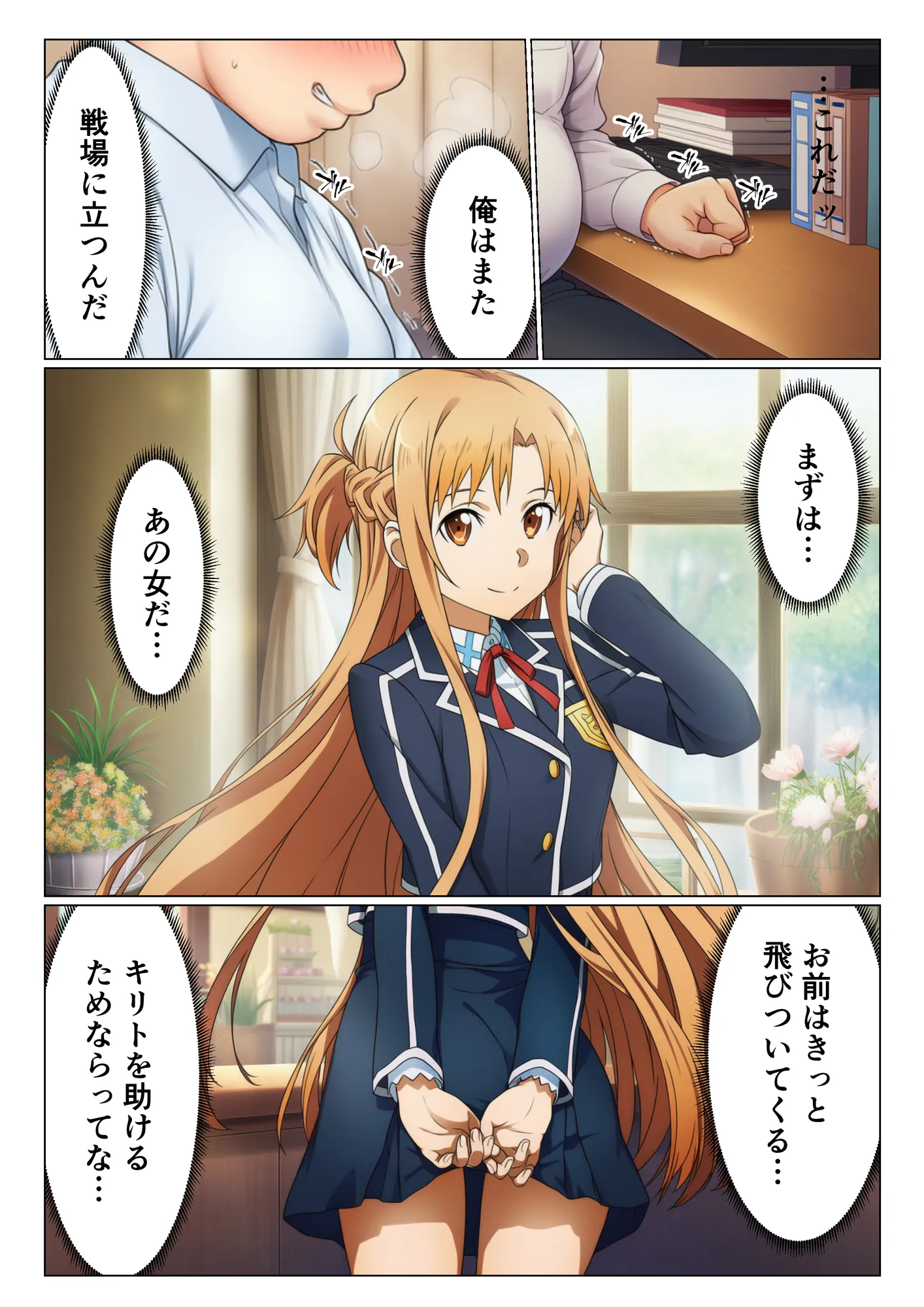 ヒロイン全員寝取られ快楽堕ち!ハーレム大乱交【ソード◯ート・オンライン編(SA◯編)】 - 4ページ