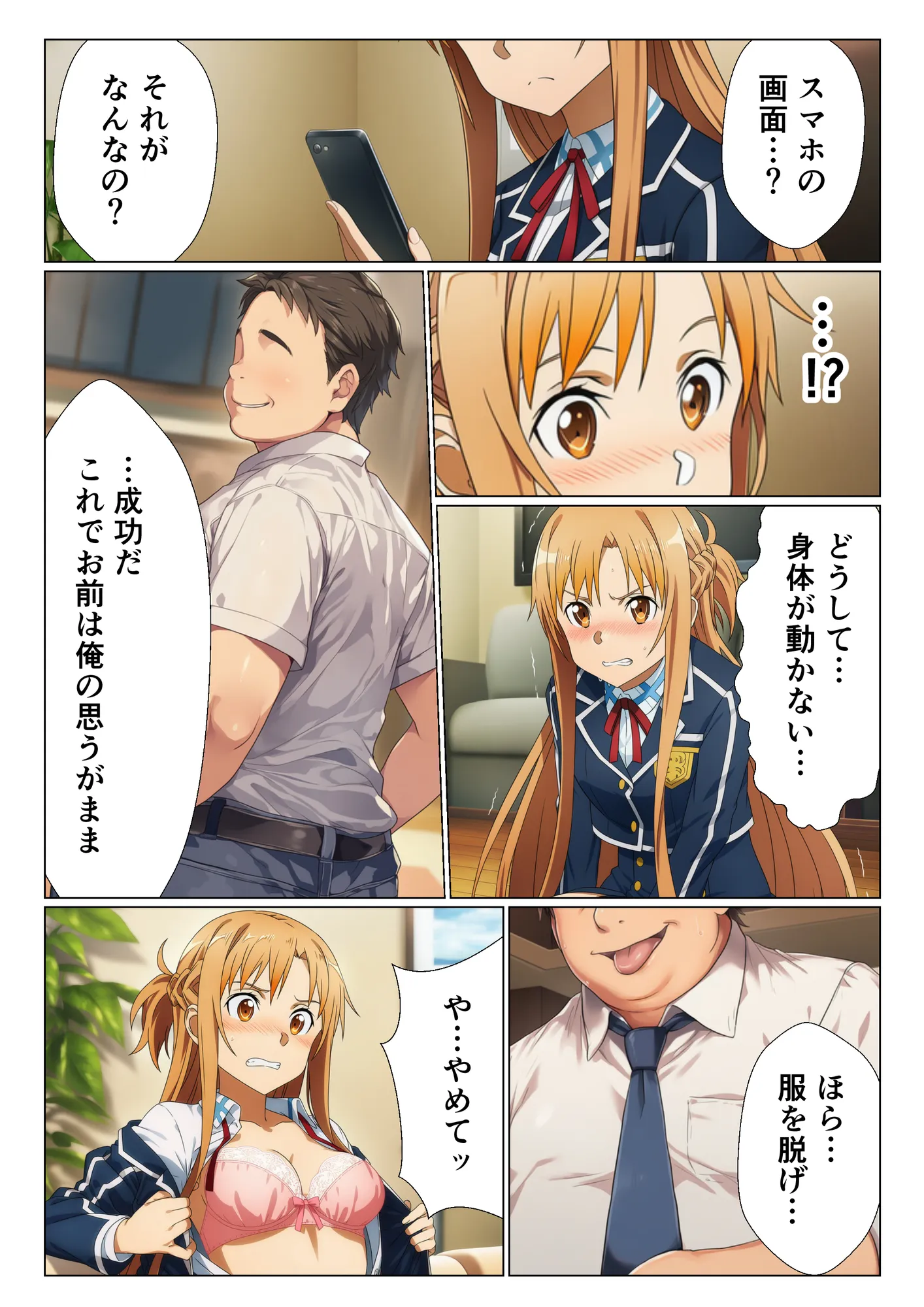 ヒロイン全員寝取られ快楽堕ち!ハーレム大乱交【ソード◯ート・オンライン編(SA◯編)】 - 8ページ