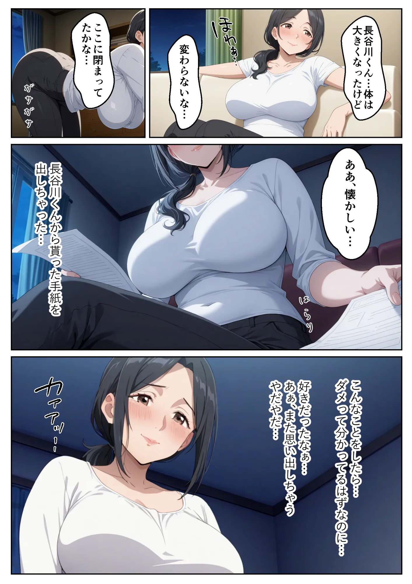 20年ぶりの再会で発情した人妻と元彼の絶頂生セックス - 8ページ