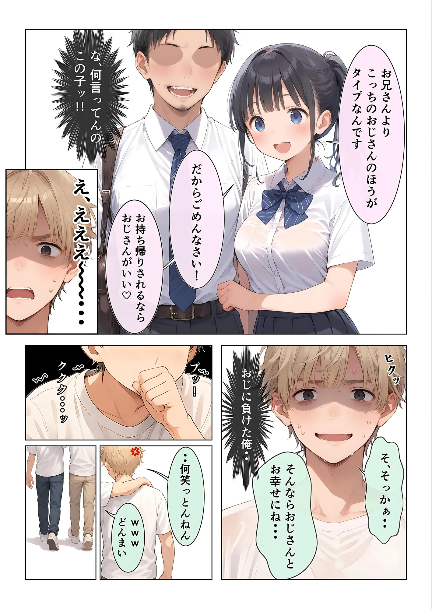 コンビニ前で出会った清楚ビッチなおじ専JKをお持ち帰りした中年おじさん(俺)の最高にラッキーでエッチな末路 - 6ページ