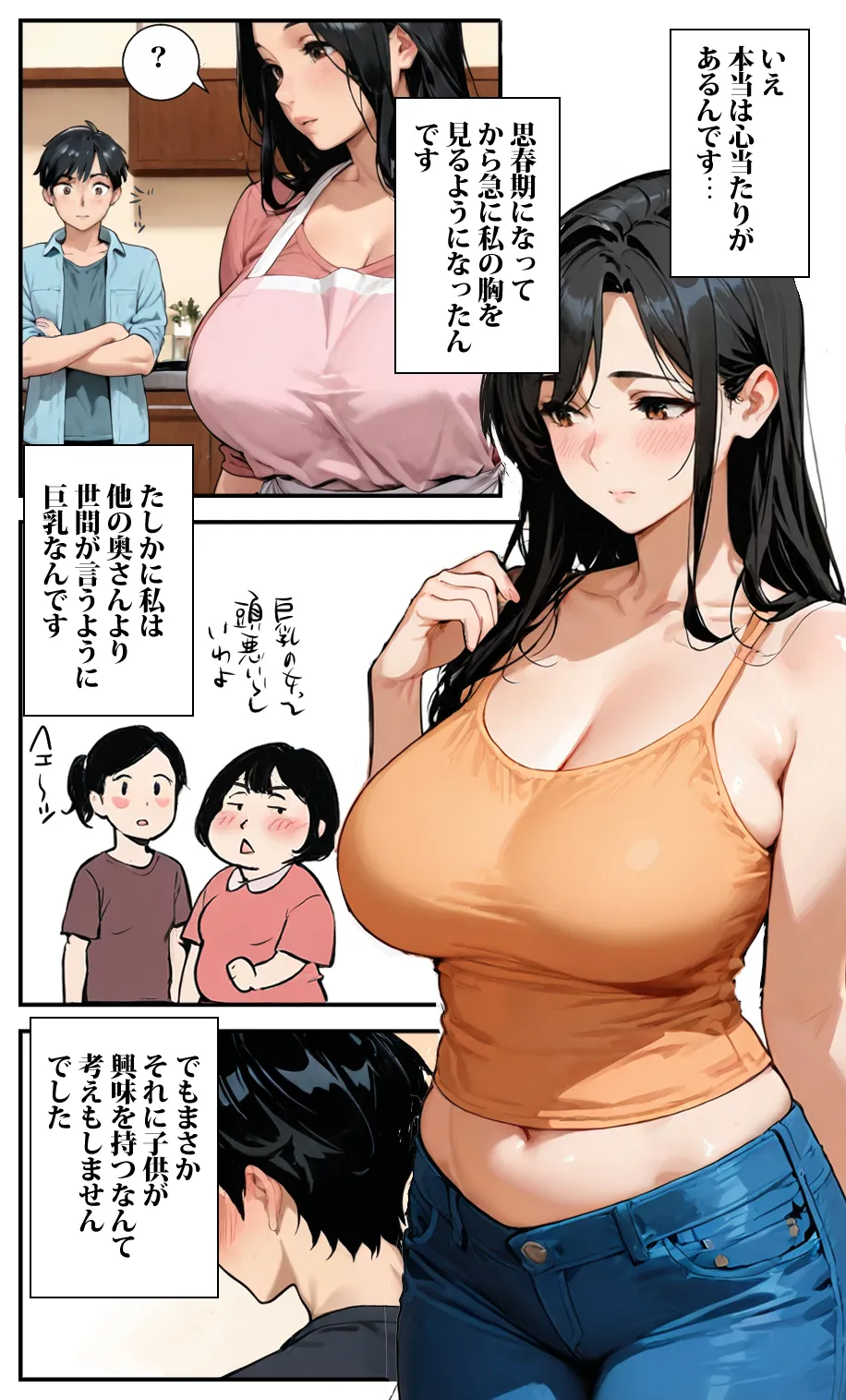 ママの巨乳が僕のチンポを奮い勃たせる - 3ページ