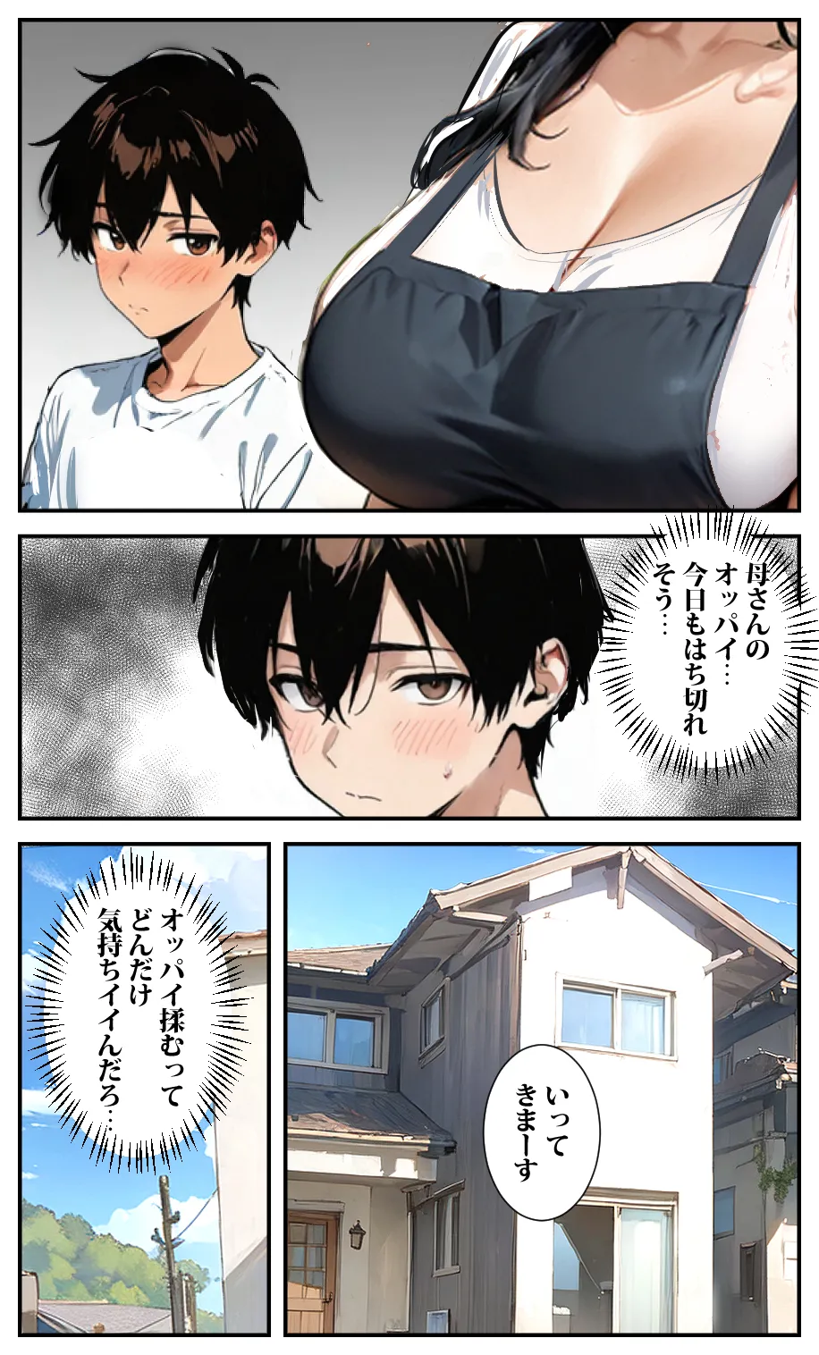 ママの巨乳が僕のチンポを奮い勃たせる - 8ページ