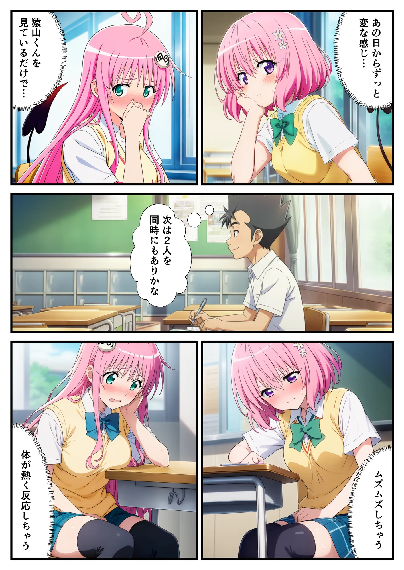 催◯が自由自在!?拘束され好き勝手されて快楽堕ち! 〜モモ、ララ編〜【ToLOVEる】 - 13ページ