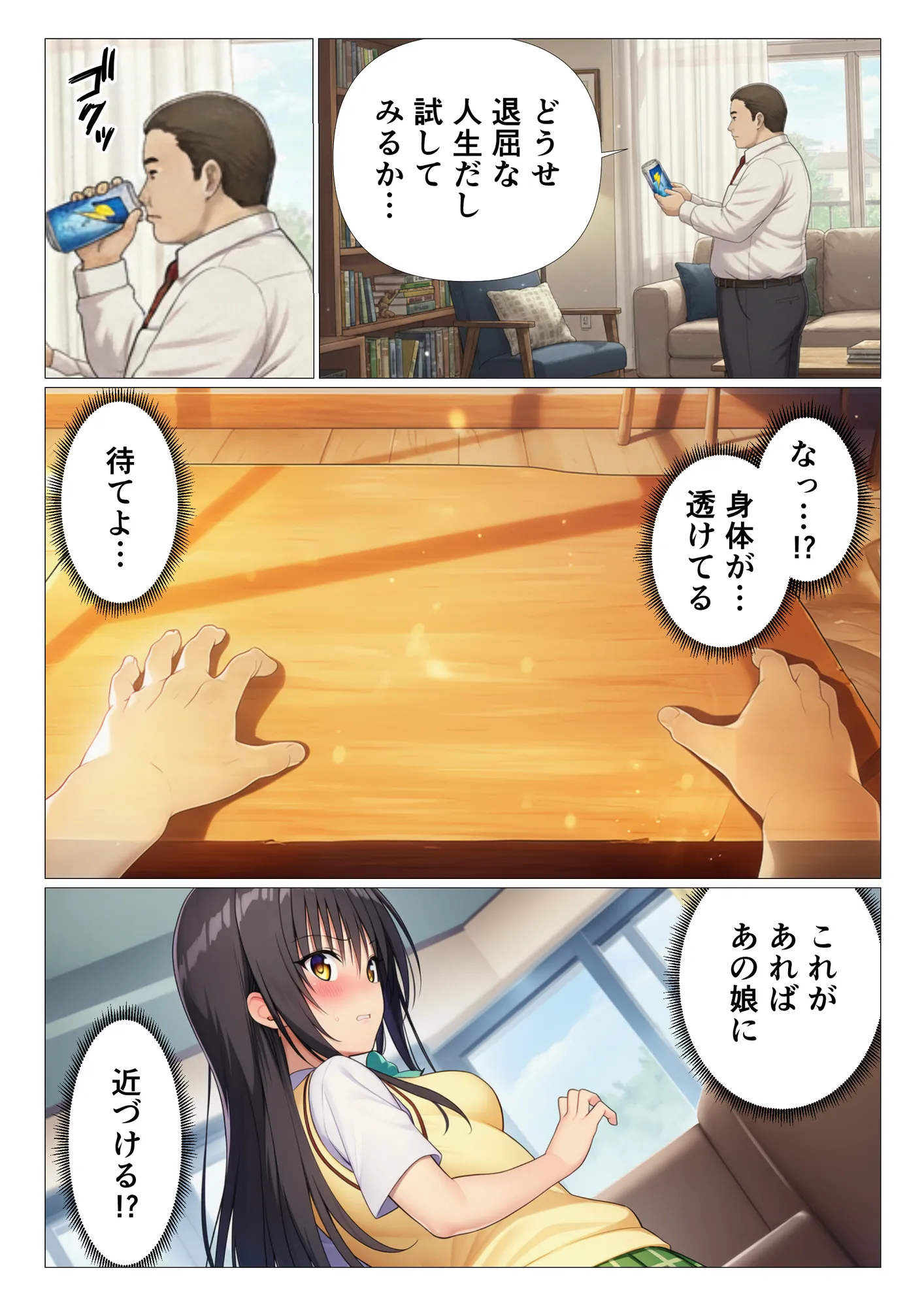 透明人間に寝取られたヒロインたち【ToL◯VEる編】 - 4ページ