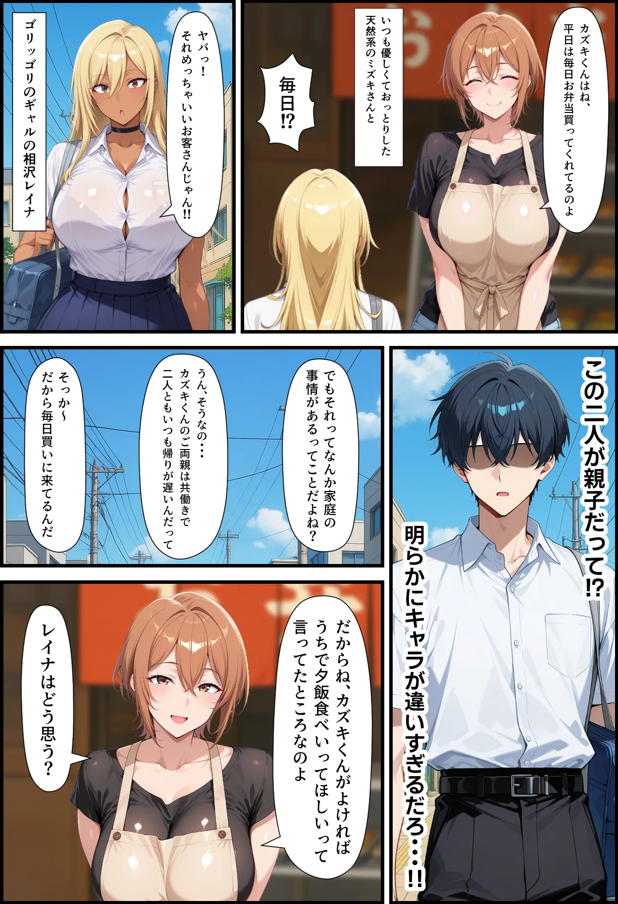 毎日通っている弁当屋の娘が同じクラスの黒ギャルだった話 - 4ページ