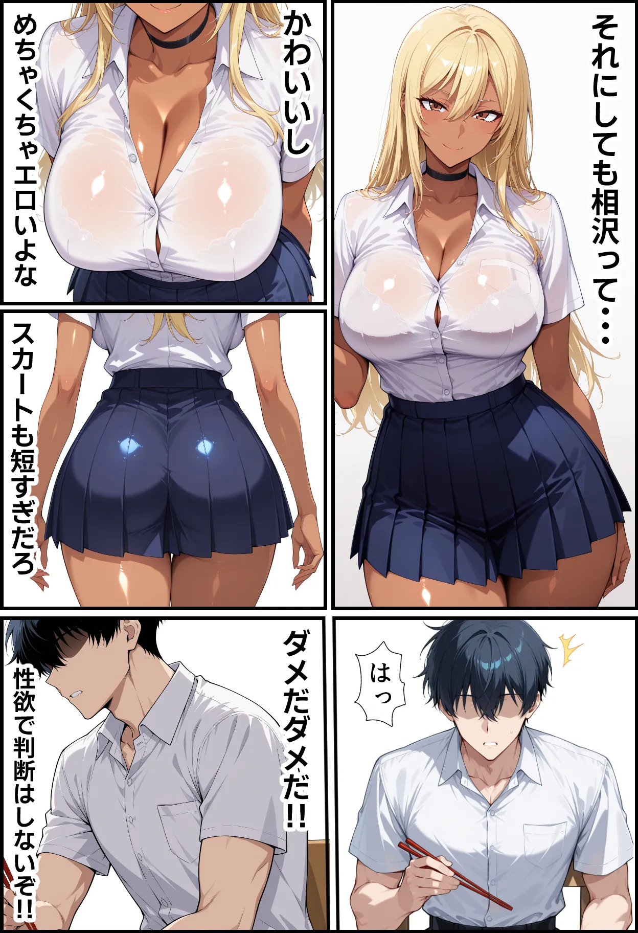 毎日通っている弁当屋の娘が同じクラスの黒ギャルだった話 - 8ページ