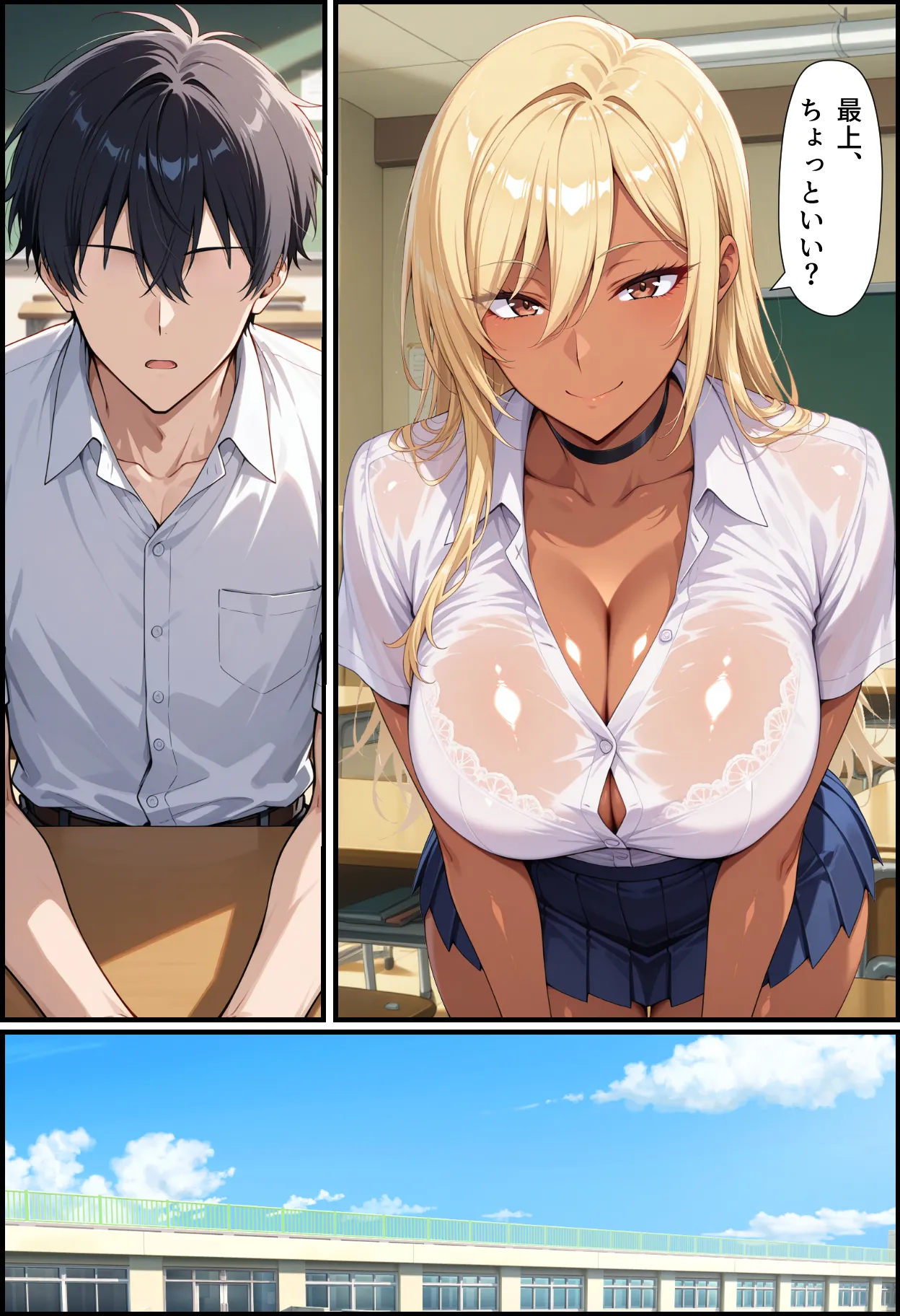 毎日通っている弁当屋の娘が同じクラスの黒ギャルだった話 - 10ページ