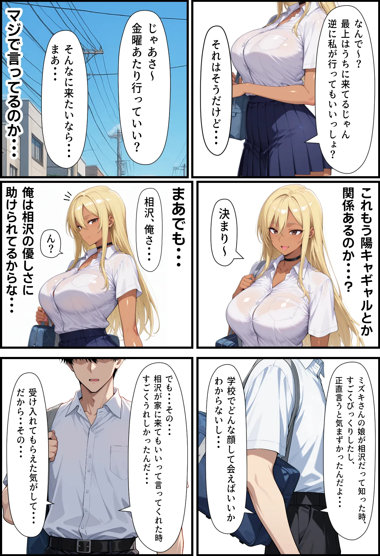 毎日通っている弁当屋の娘が同じクラスの黒ギャルだった話 - 37ページ